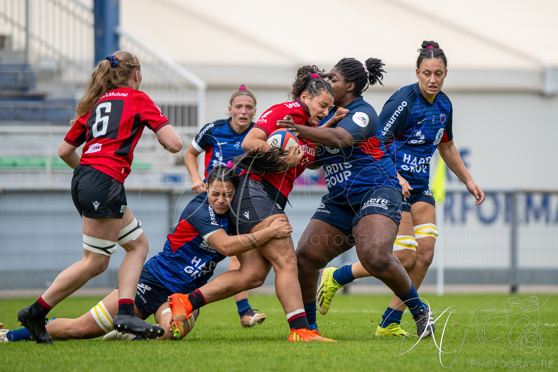  FC Grenoble Rugby - Lyon Olympique Universitaire - Rugby - FFR 2025 - Elite 1 F - Amazones FCG vs Lyon Olympique Universitaire (#FFR25E1FALOU1) Photo by: Karine Valentin | Siuxy Sports 2025-10-18