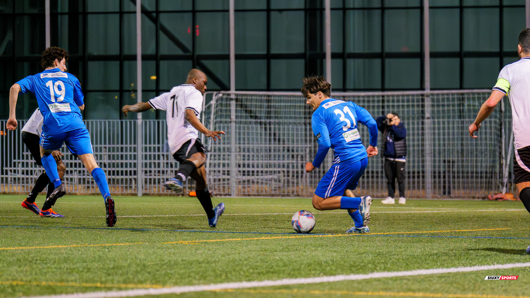 Georgi BORODIN - Farid Toure KORODOWOU - Kevin WASACZ -  CS Braves Ahuntsic MCFC - AS St-Leonard - Soccer - L2QC M 2025 - Braves Ahuntsic (1) vs (1) St-Léonard (#L2QC25MCSBASSL4) Photo by: Mathias Pacheco Lemina | Siuxy Sports 2025-04-19