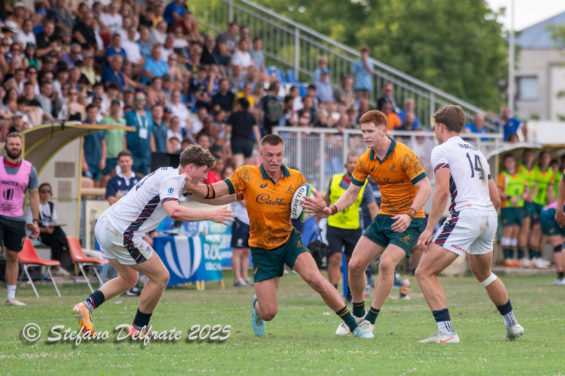  Australia U-20 national rugby union team (M) - England U-20 national rugby union team - Rugby - 2025 World Rugby U20 Championship - Australia (68) vs (40) England (#RWC25U20AUEN) Photo by: Stefano Delfrate | Siuxy Sports 2025-07-26