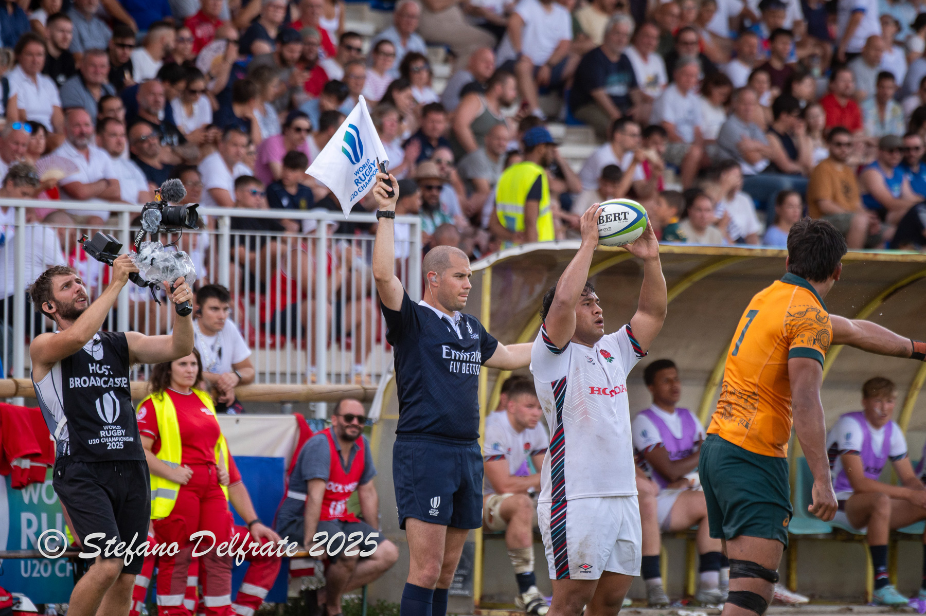  Australia U-20 national rugby union team (M) - England U-20 national rugby union team - Rugby - 2025 World Rugby U20 Championship - Australia (68) vs (40) England (#RWC25U20AUEN) Photo by: Stefano Delfrate | Siuxy Sports 2025-07-26