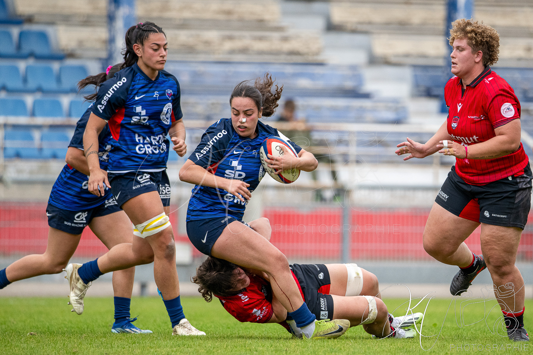  FC Grenoble Rugby - Lyon Olympique Universitaire - Rugby - FFR 2025 - Elite 1 F - Amazones FCG vs Lyon Olympique Universitaire (#FFR25E1FALOU1) Photo by: Karine Valentin | Siuxy Sports 2025-10-18