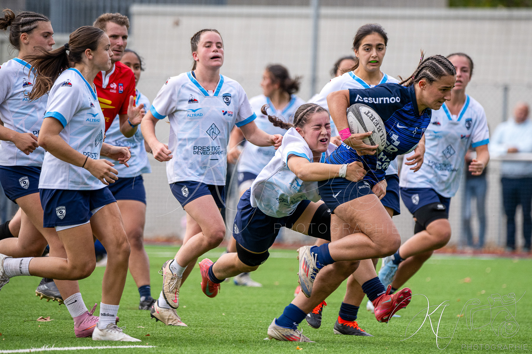  FC Grenoble Rugby - Montpellier Hérault Rugby - Rugby - FFR 2025 - U18 F - Amazones FCG vs Montpellier (#FFR25U18FAM10) Photo by: Karine Valentin | Siuxy Sports 2025-10-18