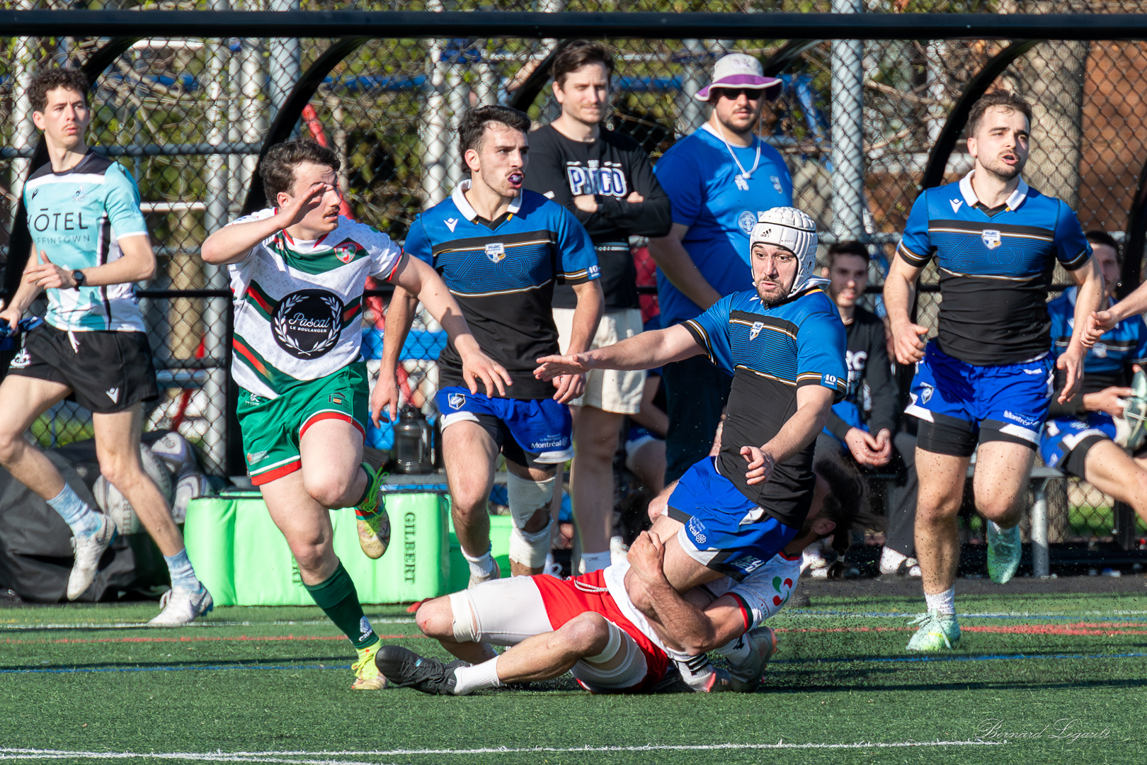 Philippe BEAUMONT - Hadrien GRUBER - Youssef SOUIHEL -  Parc Olympique Rugby - Rugby Club de Montréal - Rugby - RQ2025_SLM_Parc Olympique Rugby vs Rugby Club de Montréal (#SL_POvsRCM) Photo by: Bernard Legault | Siuxy Sports 2025-05-10