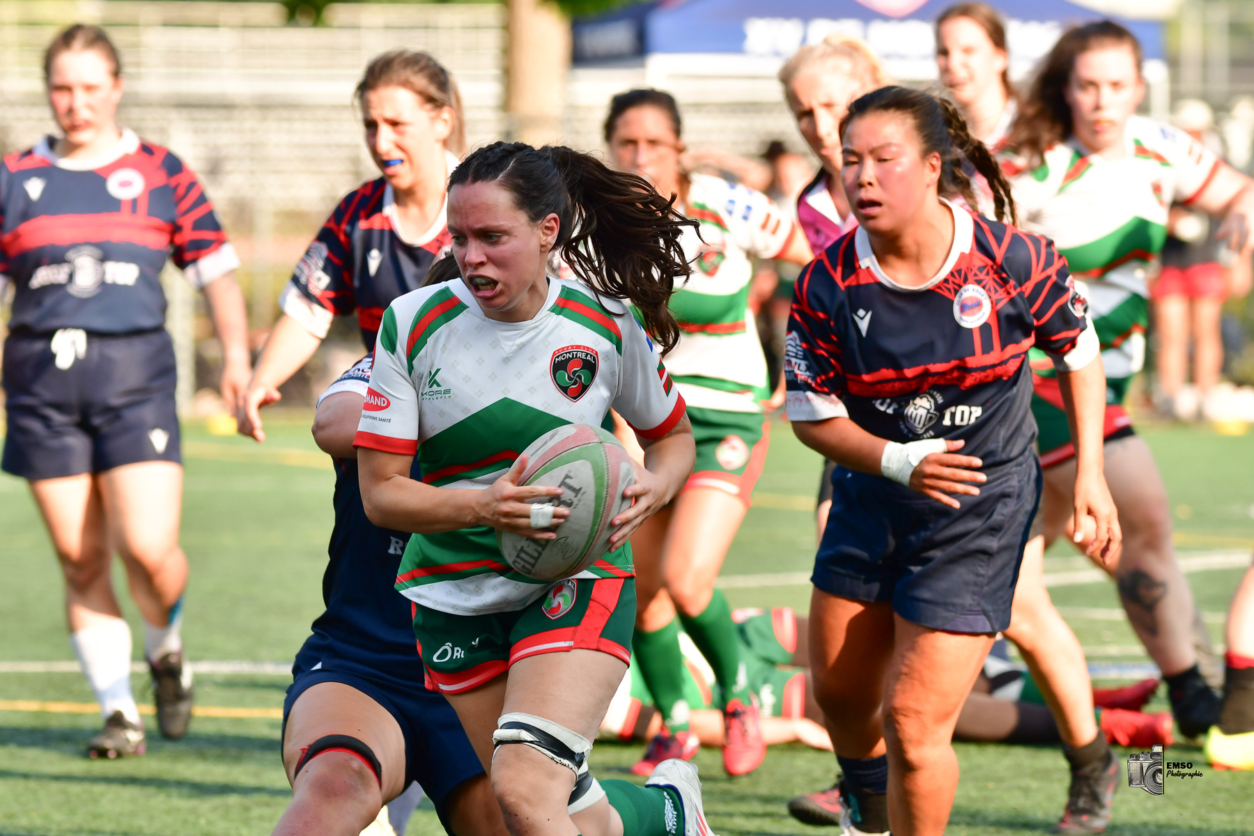  Rugby Club de Montréal - Braves de Trois-Rivières - Rugby - RQ 2025 - LPR2 F - Demi Finale - RCM (48) vs (14) Braves de Trois-Rivières (#RQ25LP2FRCMB8) Photo by: emso photo | Siuxy Sports 2025-08-09