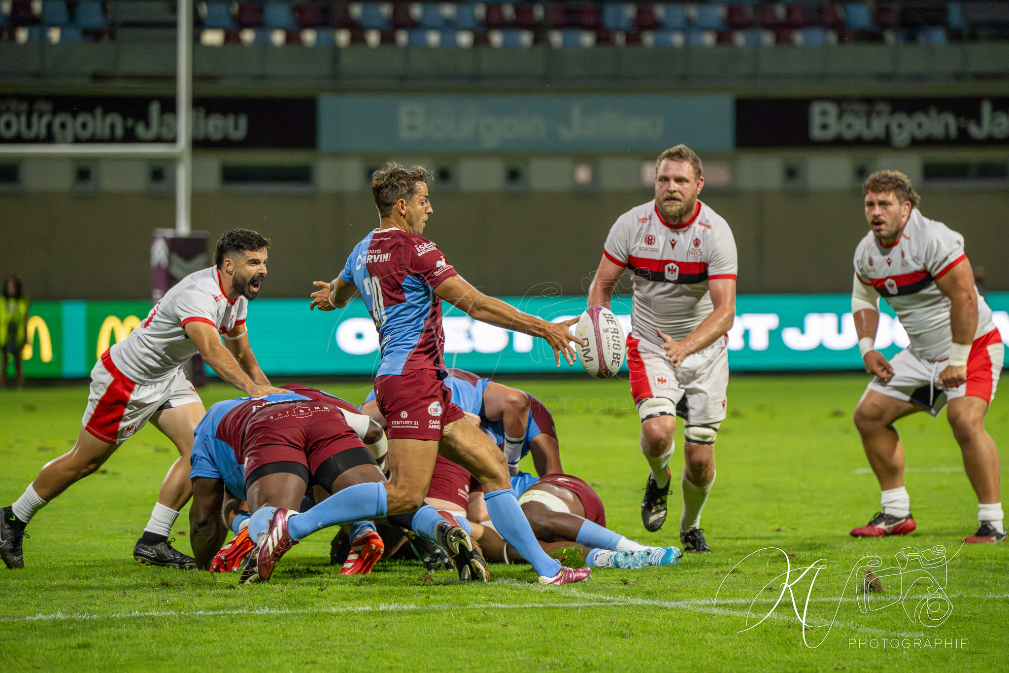  CS Bourgoin-Jallieu - Stade niçois - Rugby - FFR 2025 - Nationale - CS Bourgoin-Jallieu vs Stade Niçois (#FFR25NABJSN19) Photo by: Karine Valentin | Siuxy Sports 2025-09-06