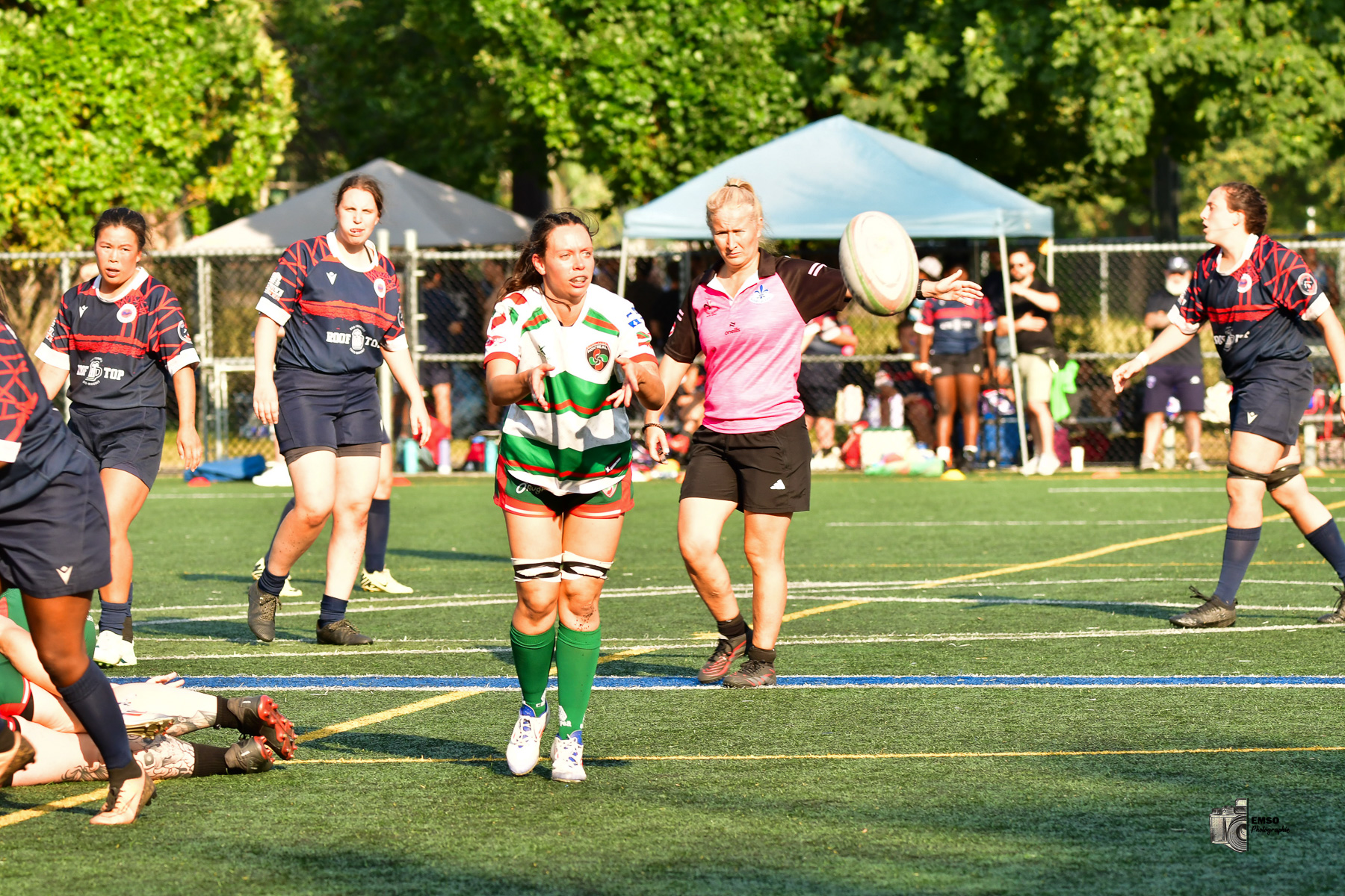  Rugby Club de Montréal - Braves de Trois-Rivières - Rugby - RQ 2025 - LPR2 F - Demi Finale - RCM (48) vs (14) Braves de Trois-Rivières (#RQ25LP2FRCMB8) Photo by: emso photo | Siuxy Sports 2025-08-09