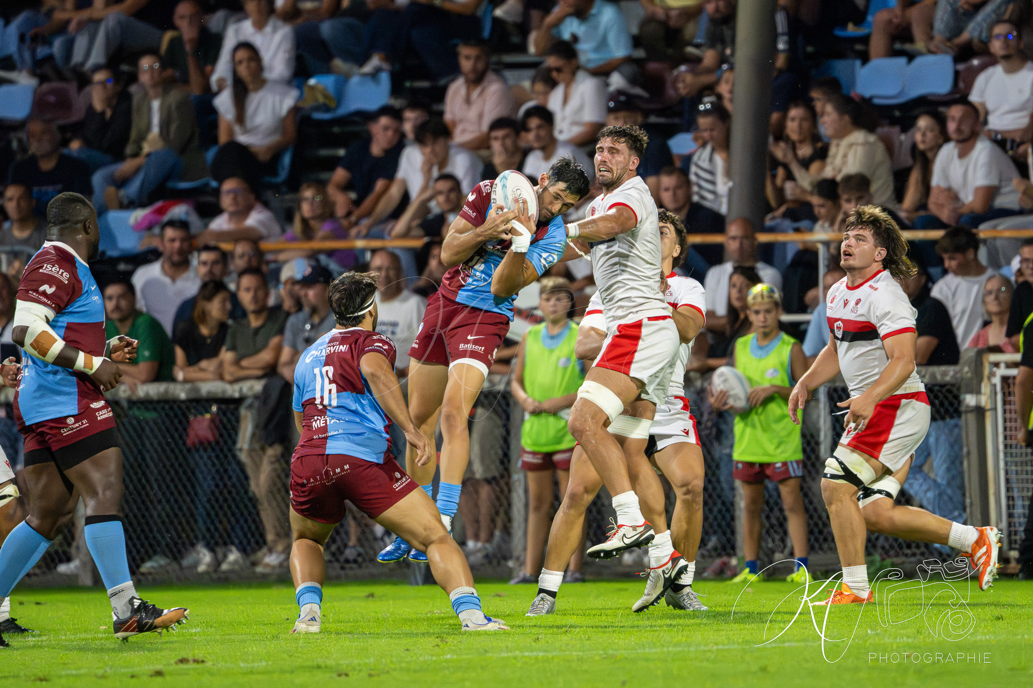 CS Bourgoin-Jallieu - Stade niçois - Rugby - FFR 2025 - Nationale - CS Bourgoin-Jallieu vs Stade Niçois (#FFR25NABJSN19) Photo by: Karine Valentin | Siuxy Sports 2025-09-06
