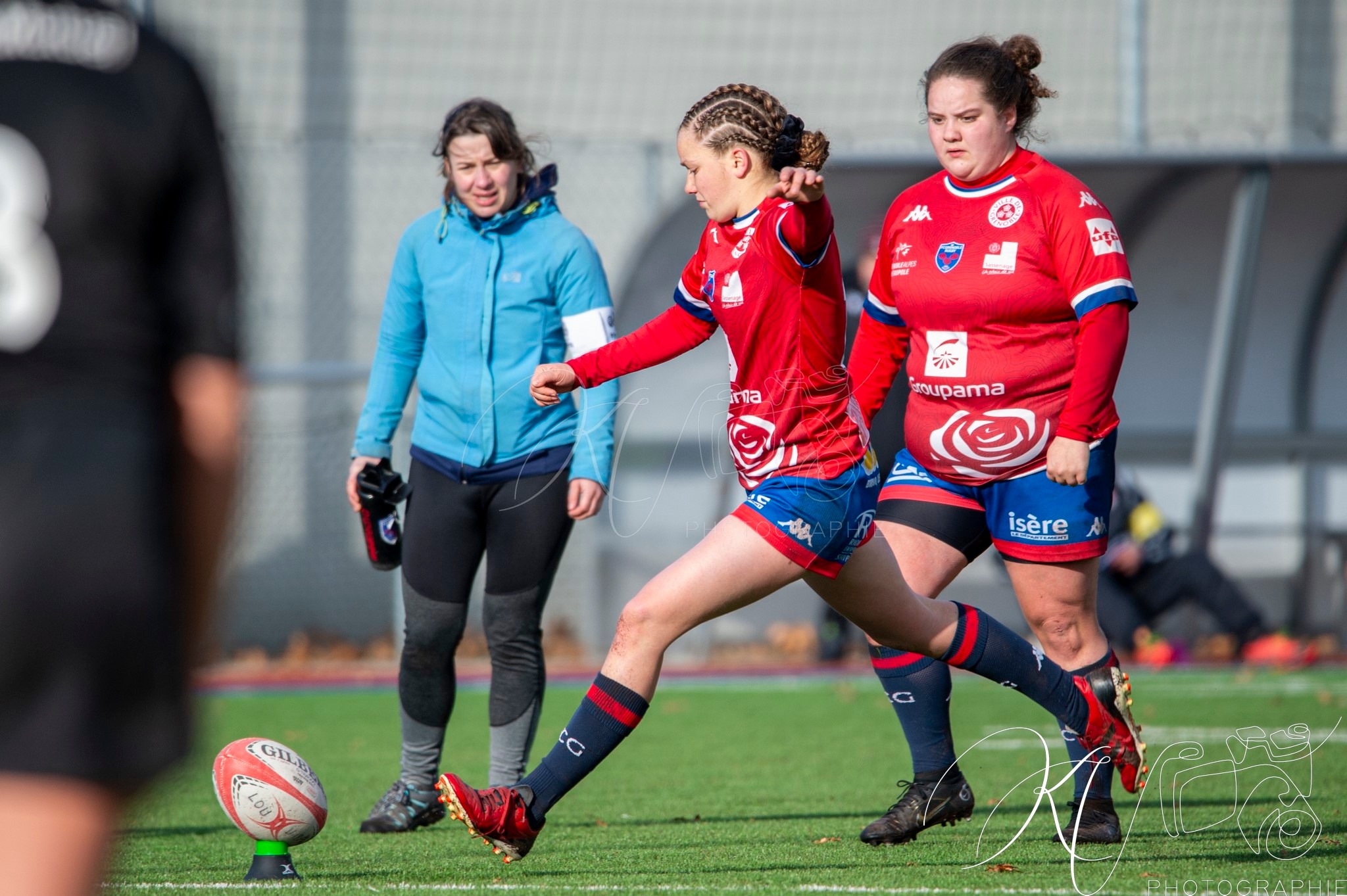  FC Grenoble Rugby - Lyon Olympique Universitaire - Rugby - FFR 2024 - U18 FEM - FC Grenoble Amazones vs LOU (#FFR24U18FFCGLOU01) Photo by: Karine Valentin | Siuxy Sports 2024-12-14