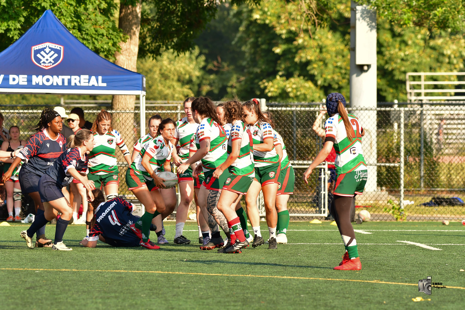  Rugby Club de Montréal - Braves de Trois-Rivières - Rugby - RQ 2025 - LPR2 F - Demi Finale - RCM (48) vs (14) Braves de Trois-Rivières (#RQ25LP2FRCMB8) Photo by: emso photo | Siuxy Sports 2025-08-09