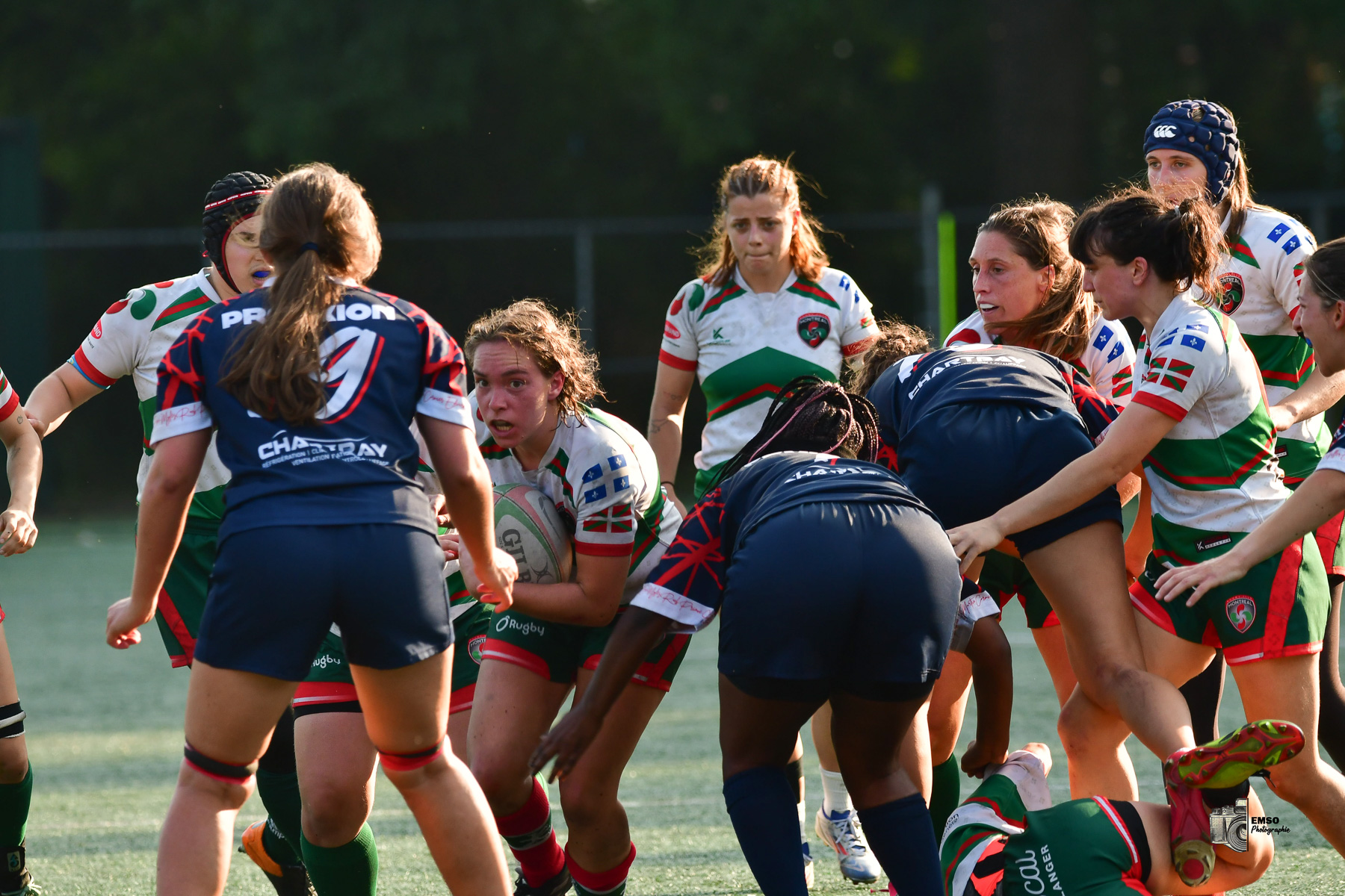  Rugby Club de Montréal - Braves de Trois-Rivières - Rugby - RQ 2025 - LPR2 F - Demi Finale - RCM (48) vs (14) Braves de Trois-Rivières (#RQ25LP2FRCMB8) Photo by: emso photo | Siuxy Sports 2025-08-09