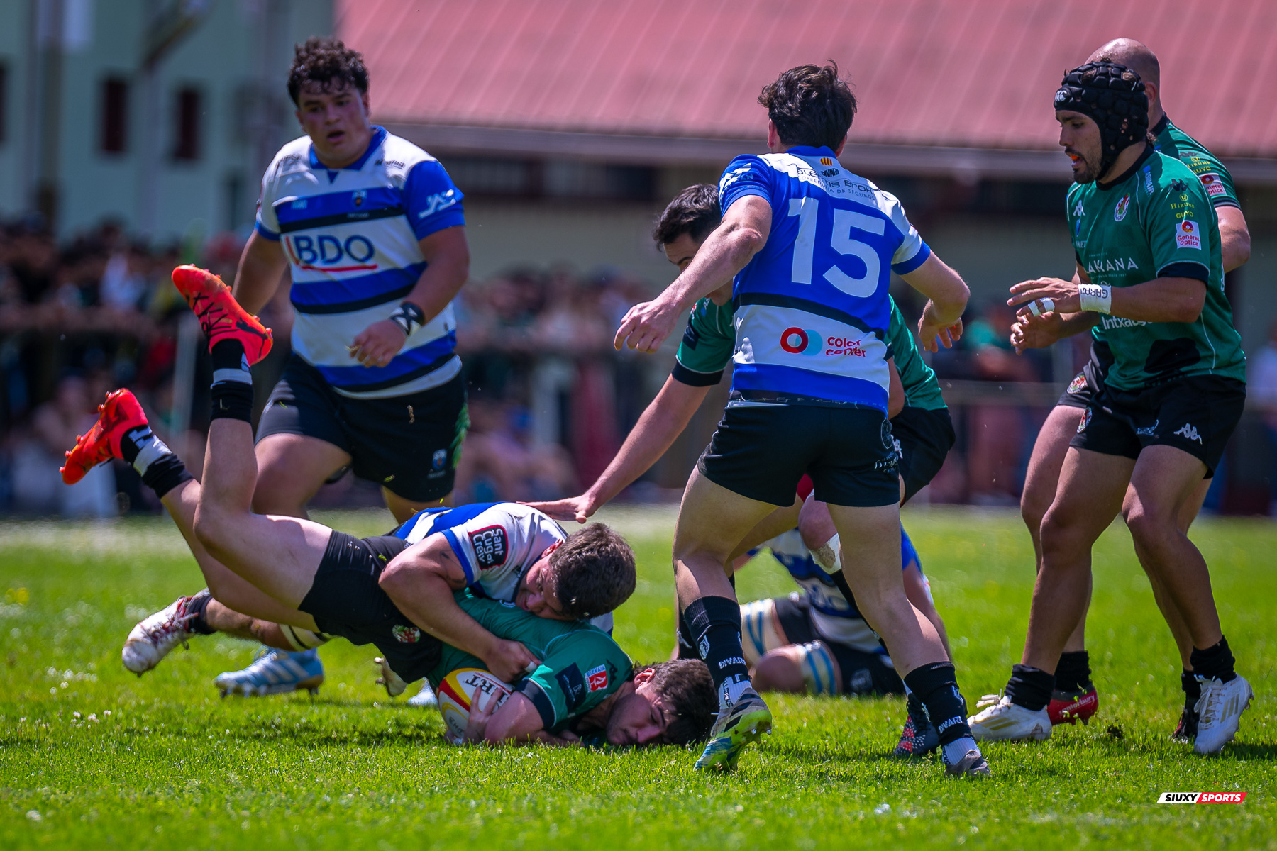  Gernika Rugby Taldea - Club de Rugby Sant Cugat - Rugby - FER 2025 - Sémi Final Ascenso - Gernika (24) vs (11) Sant Cugat (#FER25SFAGRTCRSC) Photo by: Fredy Monfoto | Siuxy Sports 2025-05-18