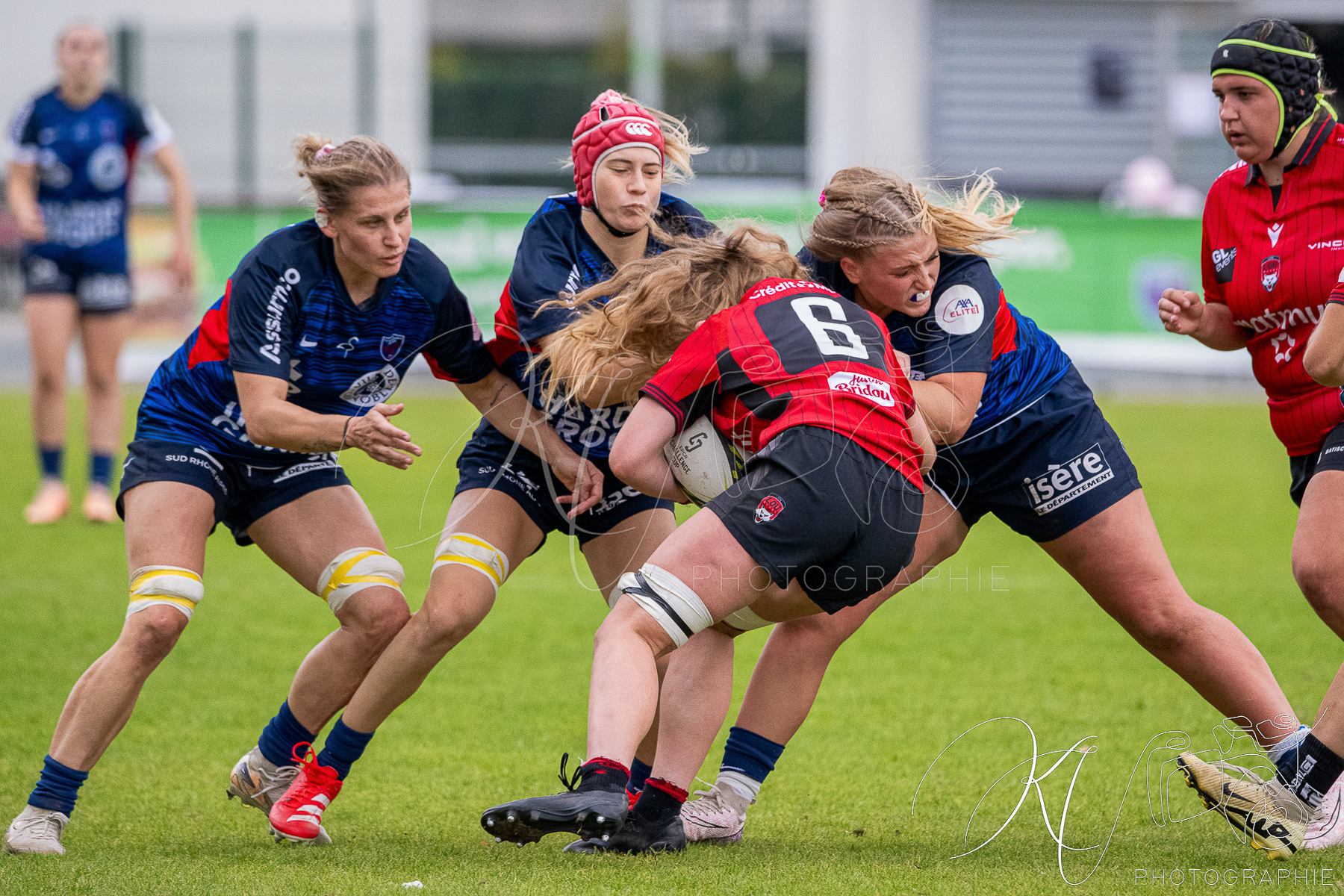  FC Grenoble Rugby - Lyon Olympique Universitaire - Rugby - FFR 2025 - Elite 1 F - Amazones FCG vs Lyon Olympique Universitaire (#FFR25E1FALOU1) Photo by: Karine Valentin | Siuxy Sports 2025-10-18