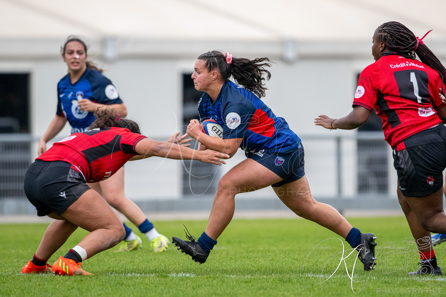  FC Grenoble Rugby - Lyon Olympique Universitaire - Rugby - FFR 2025 - Elite 1 F - Amazones FCG vs Lyon Olympique Universitaire (#FFR25E1FALOU1) Photo by: Karine Valentin | Siuxy Sports 2025-10-18