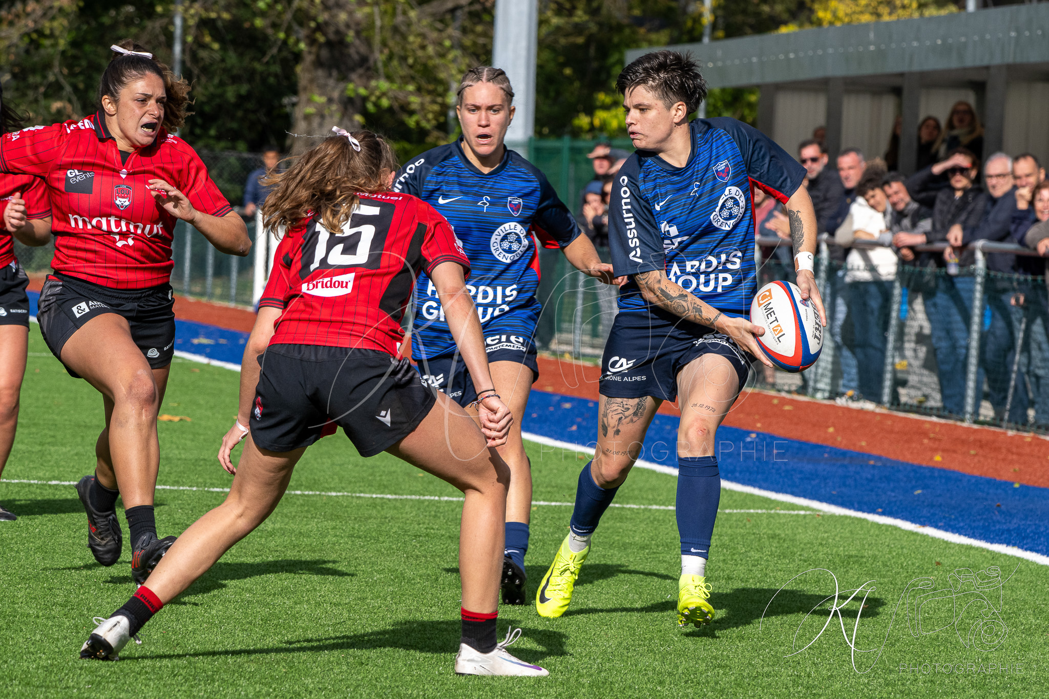  FC Grenoble Rugby - Lyon Olympique Universitaire - Rugby - FFR 2025 - Reserve Élite F - FC Grenoble vs Lyon Olympique Universitaire (#FFR25REFGL10) Photo by: Karine Valentin | Siuxy Sports 2025-10-05
