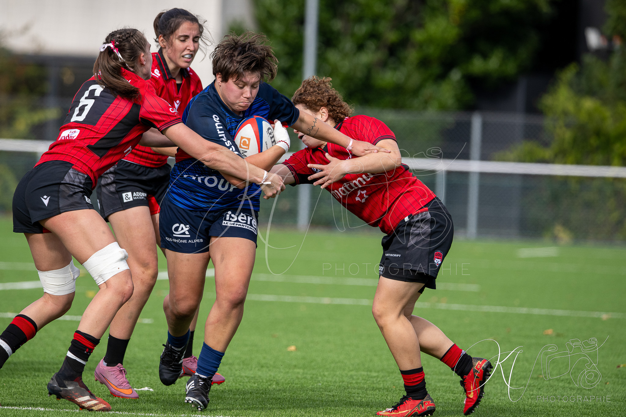  FC Grenoble Rugby - Lyon Olympique Universitaire - Rugby - FFR 2025 - Reserve Élite F - FC Grenoble vs Lyon Olympique Universitaire (#FFR25REFGL10) Photo by: Karine Valentin | Siuxy Sports 2025-10-05