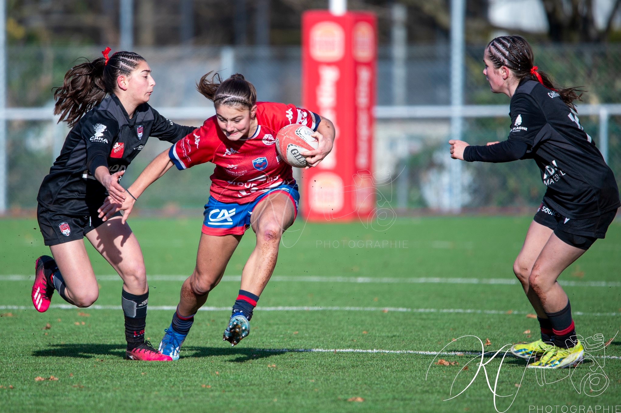  FC Grenoble Rugby - Lyon Olympique Universitaire - Rugby - FFR 2024 - U18 FEM - FC Grenoble Amazones vs LOU (#FFR24U18FFCGLOU01) Photo by: Karine Valentin | Siuxy Sports 2024-12-14