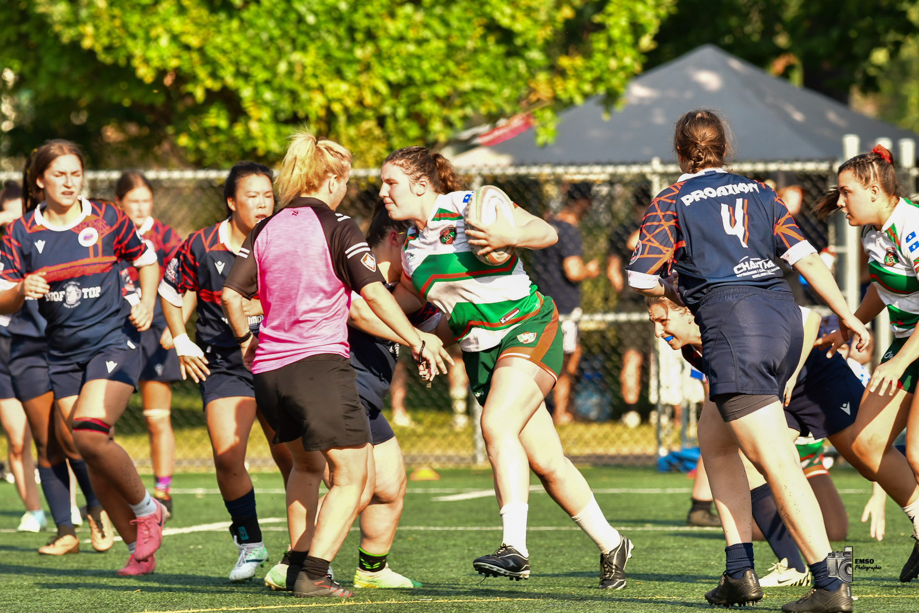  Rugby Club de Montréal - Braves de Trois-Rivières - Rugby - RQ 2025 - LPR2 F - Demi Finale - RCM (48) vs (14) Braves de Trois-Rivières (#RQ25LP2FRCMB8) Photo by: emso photo | Siuxy Sports 2025-08-09