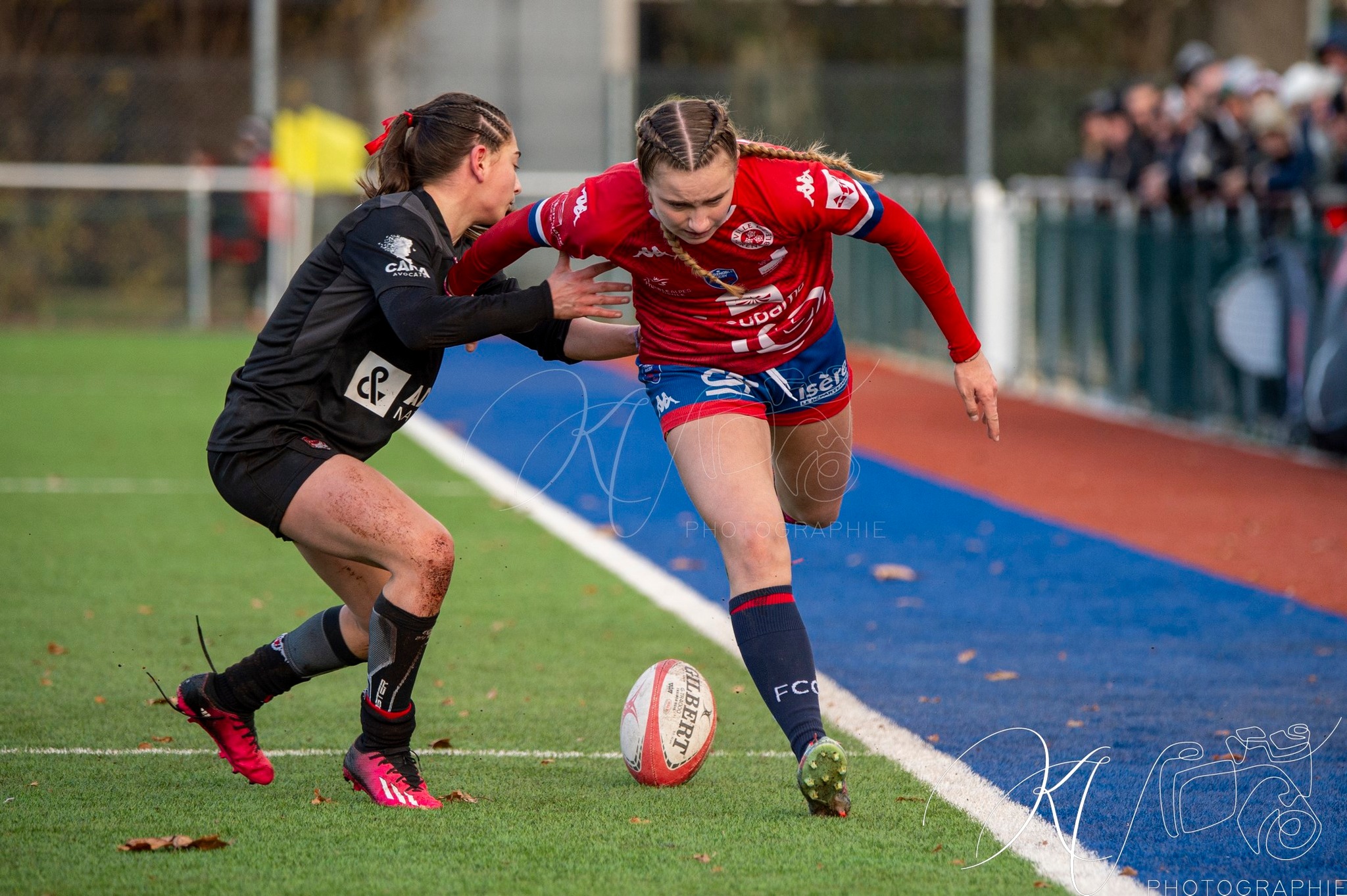  FC Grenoble Rugby - Lyon Olympique Universitaire - Rugby - FFR 2024 - U18 FEM - FC Grenoble Amazones vs LOU (#FFR24U18FFCGLOU01) Photo by: Karine Valentin | Siuxy Sports 2024-12-14