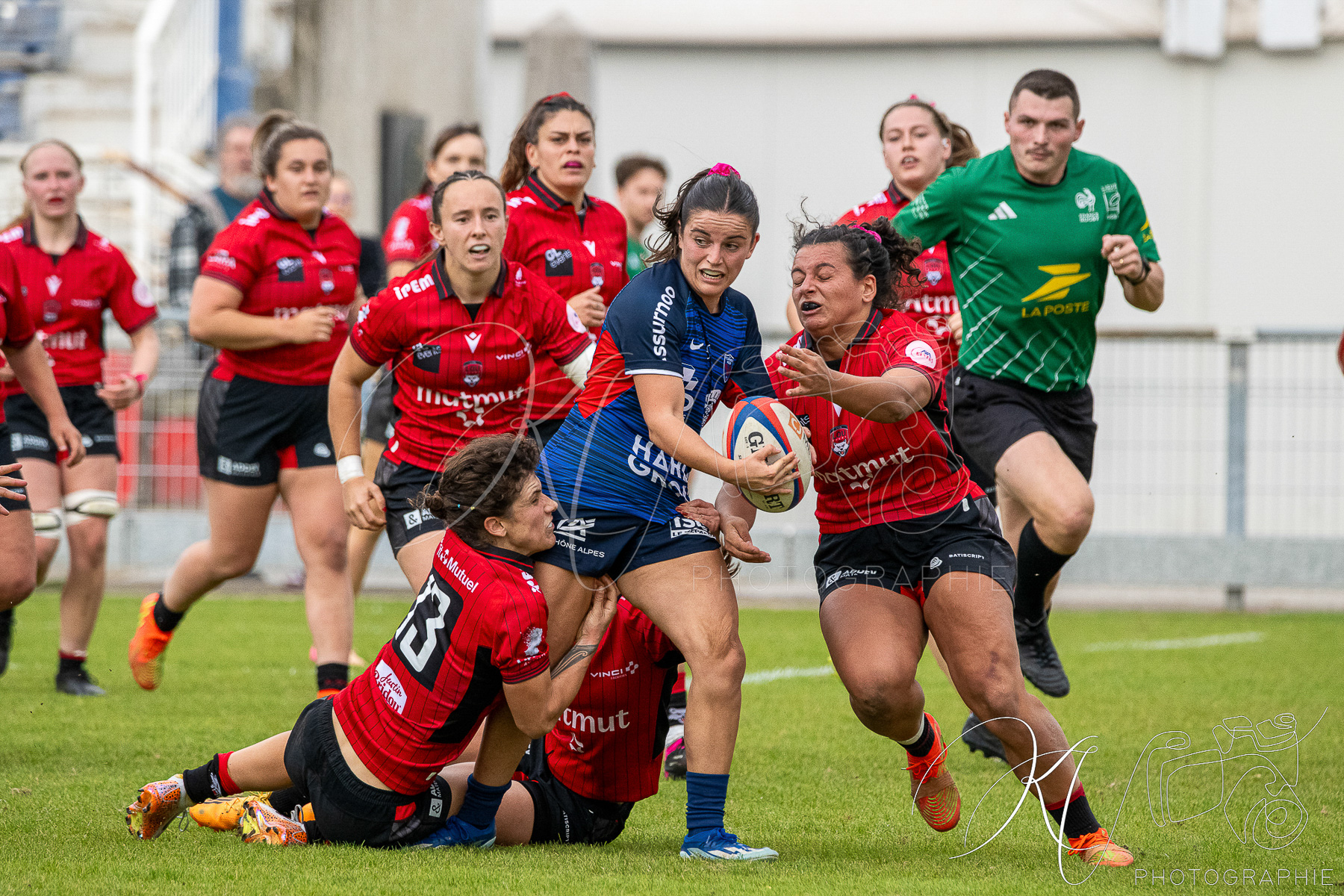  FC Grenoble Rugby - Lyon Olympique Universitaire - Rugby - FFR 2025 - Elite 1 F - Amazones FCG vs Lyon Olympique Universitaire (#FFR25E1FALOU1) Photo by: Karine Valentin | Siuxy Sports 2025-10-18