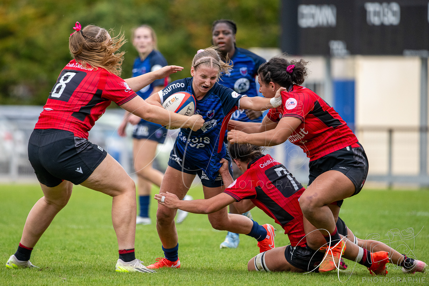  FC Grenoble Rugby - Lyon Olympique Universitaire - Rugby - FFR 2025 - Elite 1 F - Amazones FCG vs Lyon Olympique Universitaire (#FFR25E1FALOU1) Photo by: Karine Valentin | Siuxy Sports 2025-10-18
