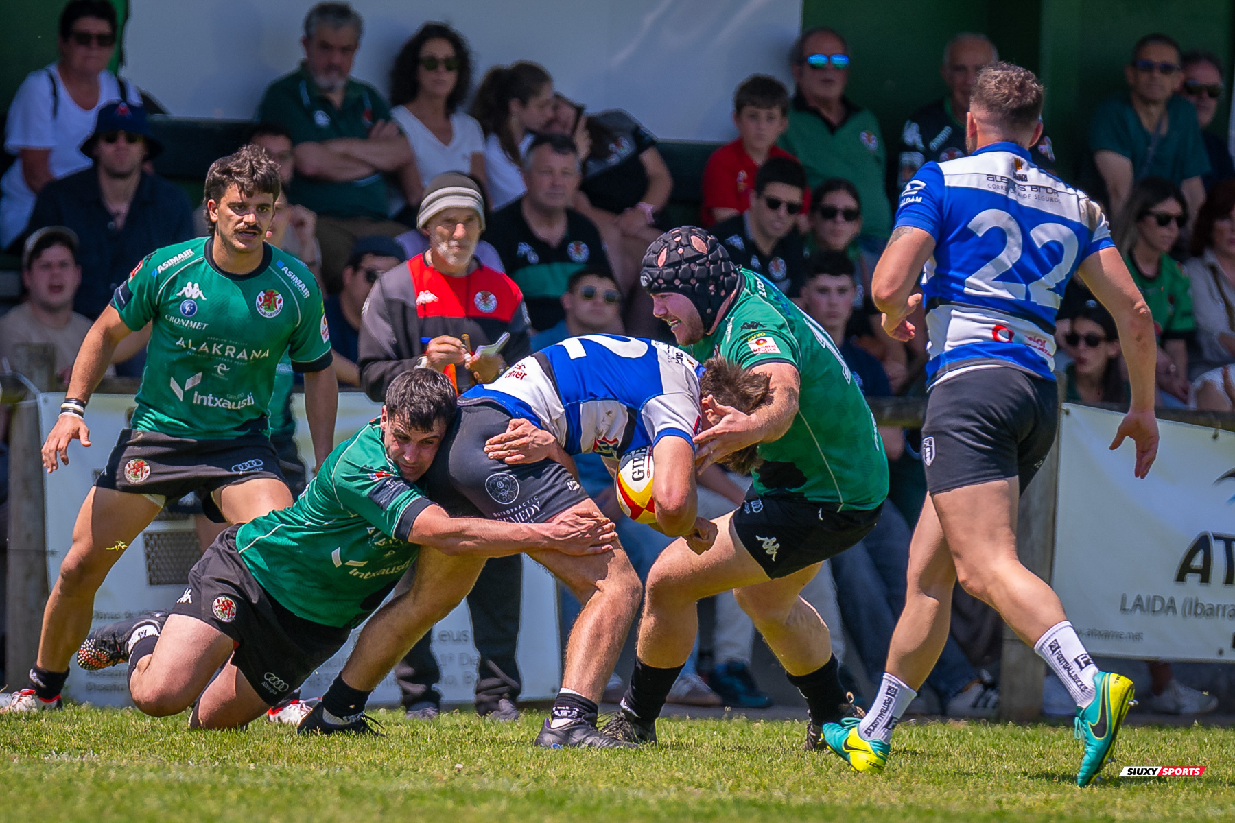  Gernika Rugby Taldea - Club de Rugby Sant Cugat - Rugby - FER 2025 - Sémi Final Ascenso - Gernika (24) vs (11) Sant Cugat (#FER25SFAGRTCRSC) Photo by: Fredy Monfoto | Siuxy Sports 2025-05-18