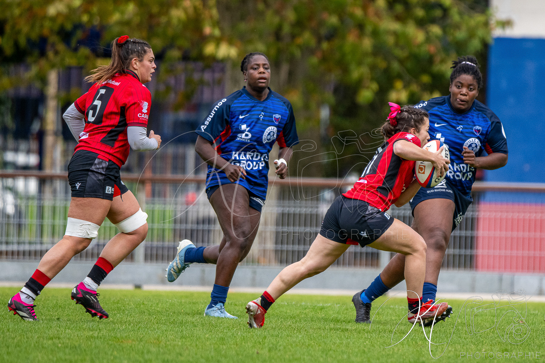  FC Grenoble Rugby - Lyon Olympique Universitaire - Rugby - FFR 2025 - Elite 1 F - Amazones FCG vs Lyon Olympique Universitaire (#FFR25E1FALOU1) Photo by: Karine Valentin | Siuxy Sports 2025-10-18