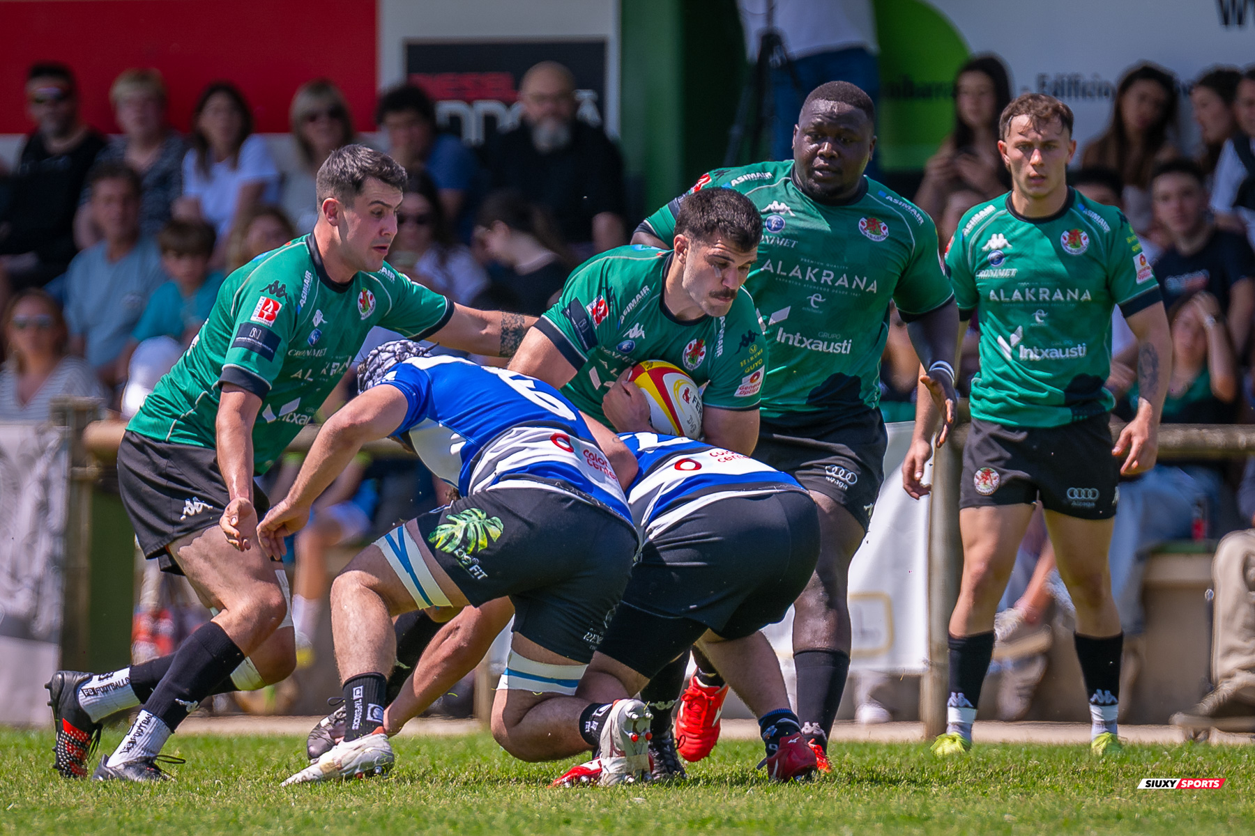  Gernika Rugby Taldea - Club de Rugby Sant Cugat - Rugby - FER 2025 - Sémi Final Ascenso - Gernika (24) vs (11) Sant Cugat (#FER25SFAGRTCRSC) Photo by: Fredy Monfoto | Siuxy Sports 2025-05-18