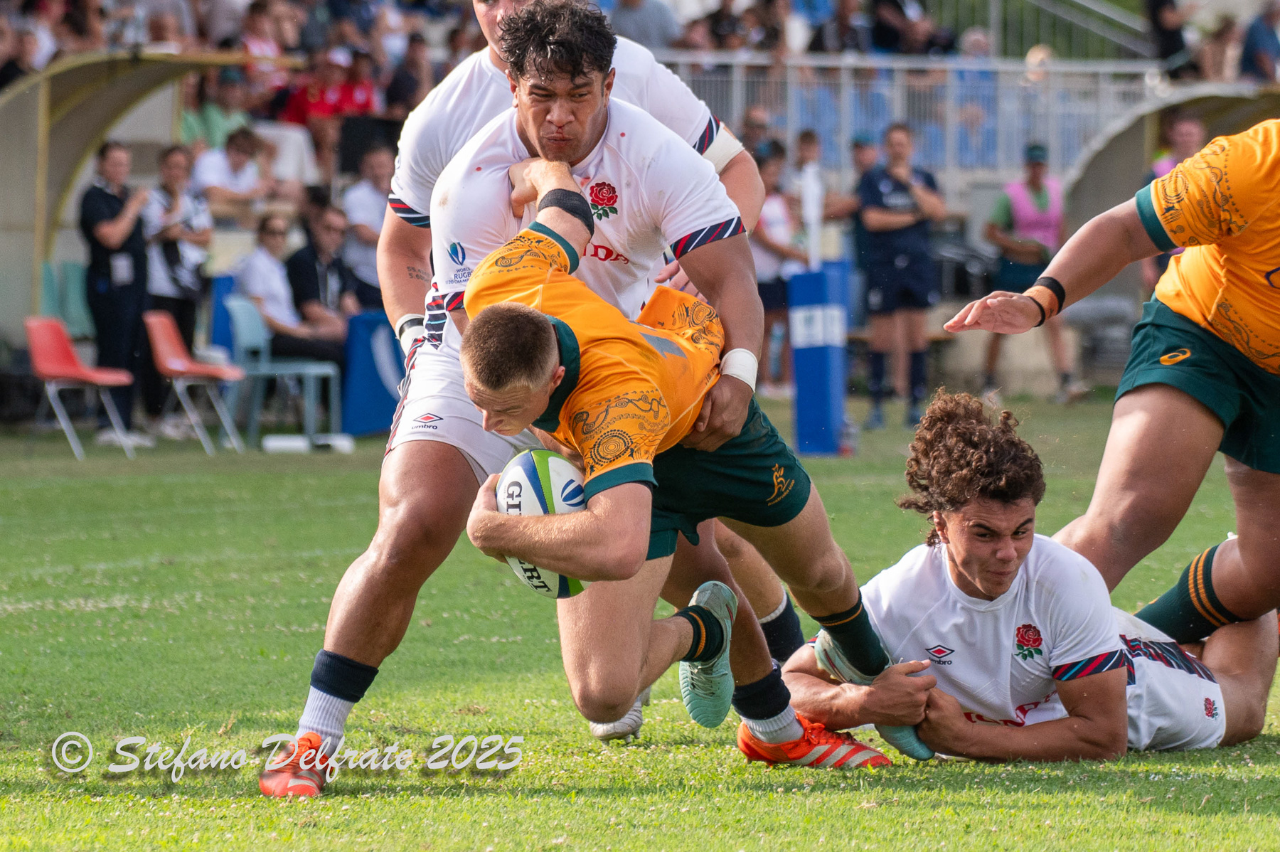  Australia U-20 national rugby union team (M) - England U-20 national rugby union team - Rugby - 2025 World Rugby U20 Championship - Australia (68) vs (40) England (#RWC25U20AUEN) Photo by: Stefano Delfrate | Siuxy Sports 2025-07-26