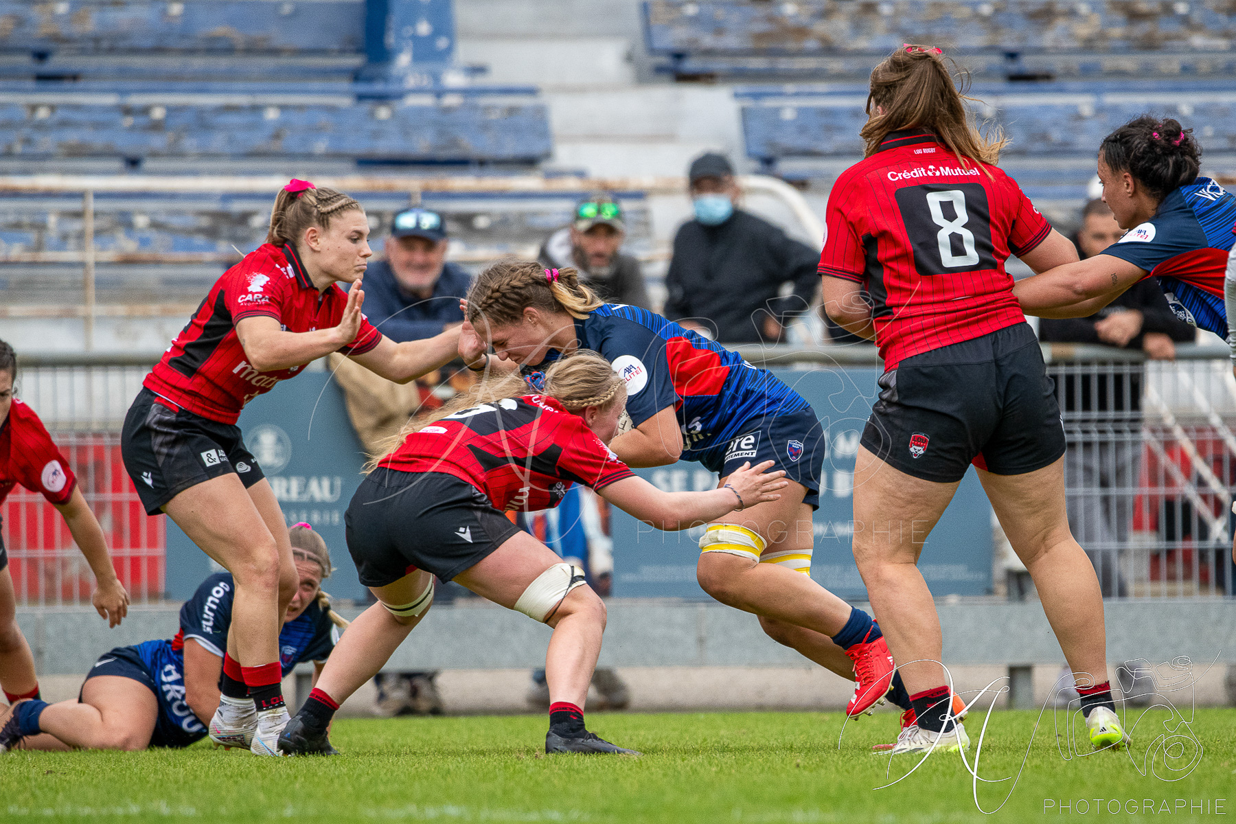  FC Grenoble Rugby - Lyon Olympique Universitaire - Rugby - FFR 2025 - Elite 1 F - Amazones FCG vs Lyon Olympique Universitaire (#FFR25E1FALOU1) Photo by: Karine Valentin | Siuxy Sports 2025-10-18