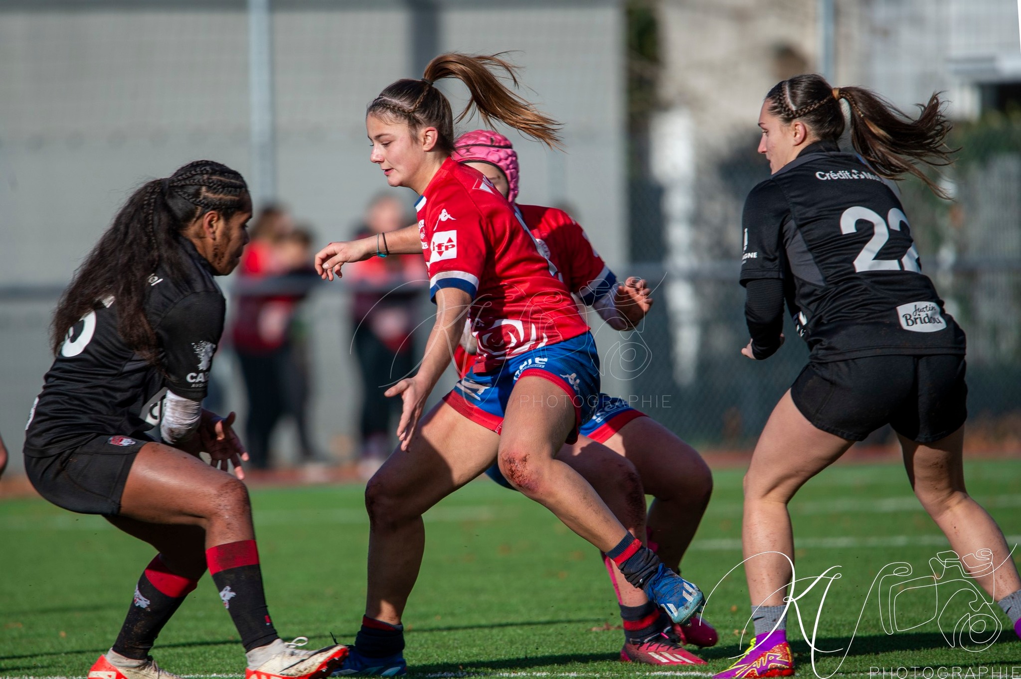  FC Grenoble Rugby - Lyon Olympique Universitaire - Rugby - FFR 2024 - U18 FEM - FC Grenoble Amazones vs LOU (#FFR24U18FFCGLOU01) Photo by: Karine Valentin | Siuxy Sports 2024-12-14