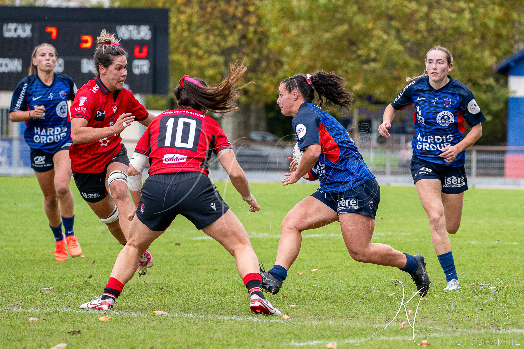  FC Grenoble Rugby - Lyon Olympique Universitaire - Rugby - FFR 2025 - Elite 1 F - Amazones FCG vs Lyon Olympique Universitaire (#FFR25E1FALOU1) Photo by: Karine Valentin | Siuxy Sports 2025-10-18