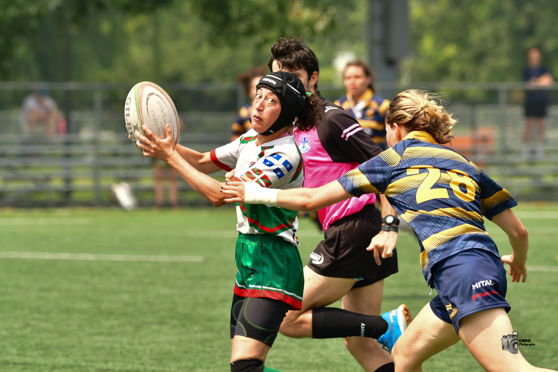 Yasmine KESSACI -  Rugby Club de Montréal - Town of Mount Royal RFC - Rugby - RQ 2025 - LP2 F - Rugby Club de Montréal vs TMR (#RQ25LP2FRCMT7) Photo by: emso photo | Siuxy Sports 2025-07-26