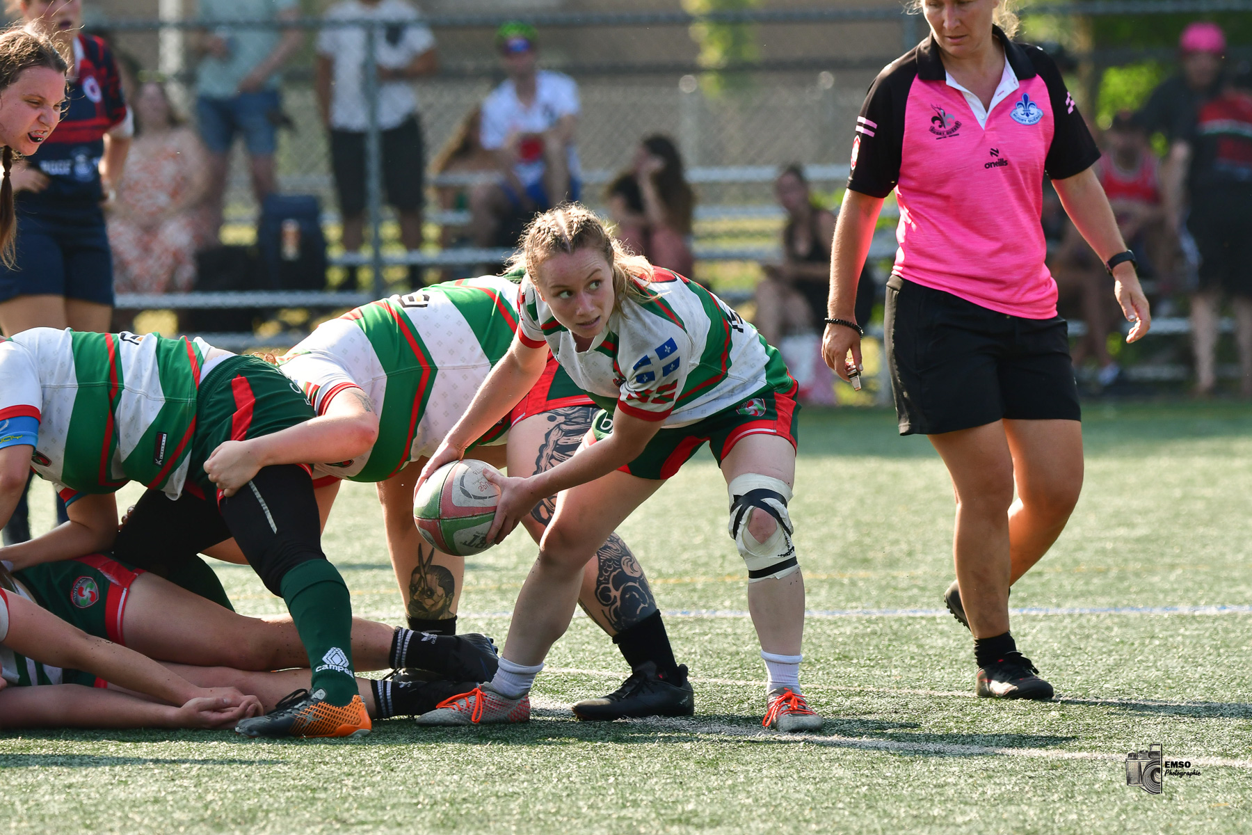  Rugby Club de Montréal - Braves de Trois-Rivières - Rugby - RQ 2025 - LPR2 F - Demi Finale - RCM (48) vs (14) Braves de Trois-Rivières (#RQ25LP2FRCMB8) Photo by: emso photo | Siuxy Sports 2025-08-09