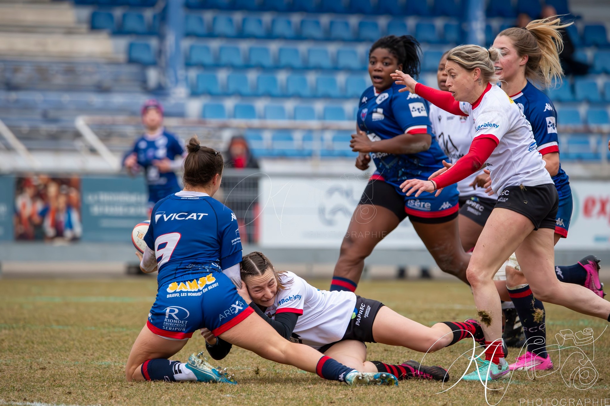  FC Grenoble Rugby - AC Bobigny 93 Rugby - Rugby - FFR 2025 - Élite 1 - Amazones (29) vs (14) Bobigny (#FFR25E1FCGBO01) Photo by: Karine Valentin | Siuxy Sports 2025-01-26