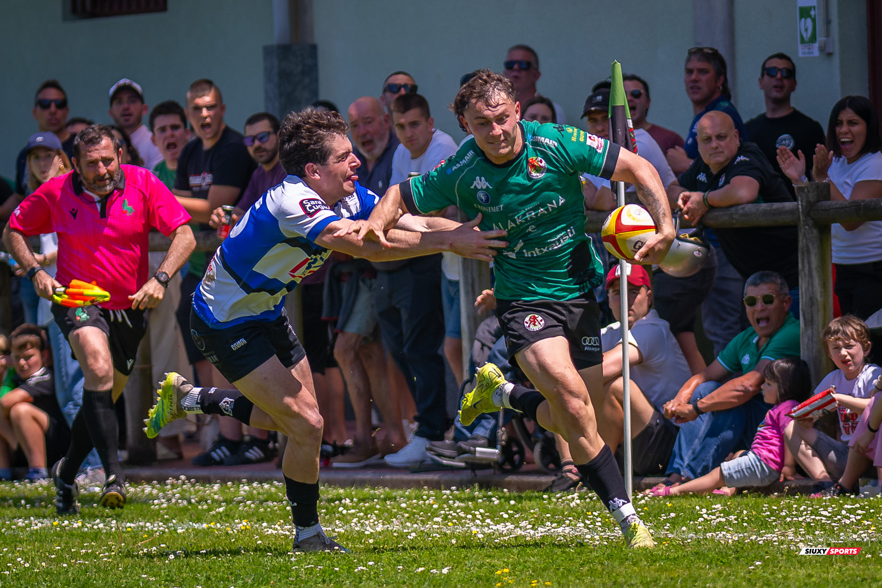  Gernika Rugby Taldea - Club de Rugby Sant Cugat - Rugby - FER 2025 - Sémi Final Ascenso - Gernika (24) vs (11) Sant Cugat (#FER25SFAGRTCRSC) Photo by: Fredy Monfoto | Siuxy Sports 2025-05-18