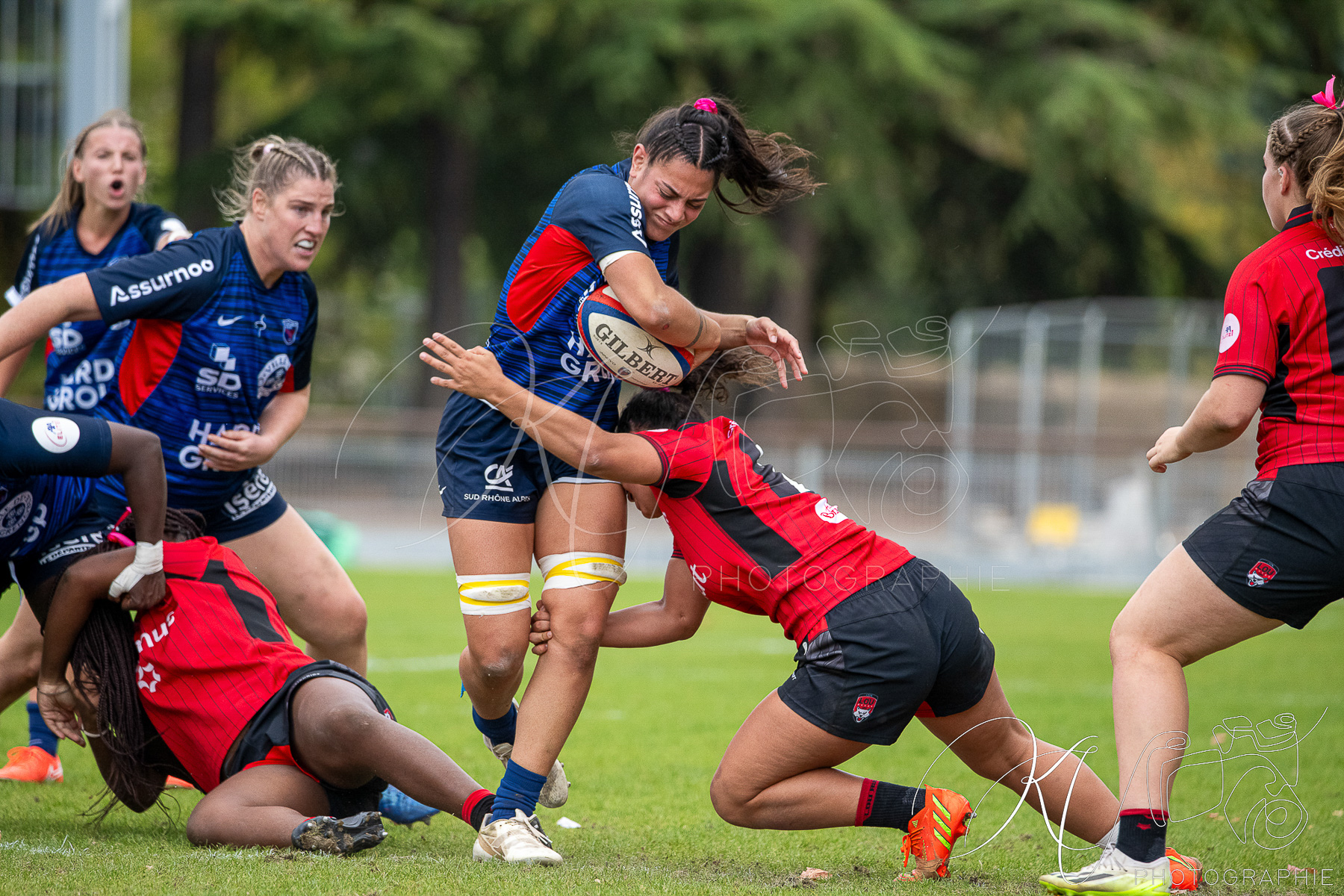  FC Grenoble Rugby - Lyon Olympique Universitaire - Rugby - FFR 2025 - Elite 1 F - Amazones FCG vs Lyon Olympique Universitaire (#FFR25E1FALOU1) Photo by: Karine Valentin | Siuxy Sports 2025-10-18
