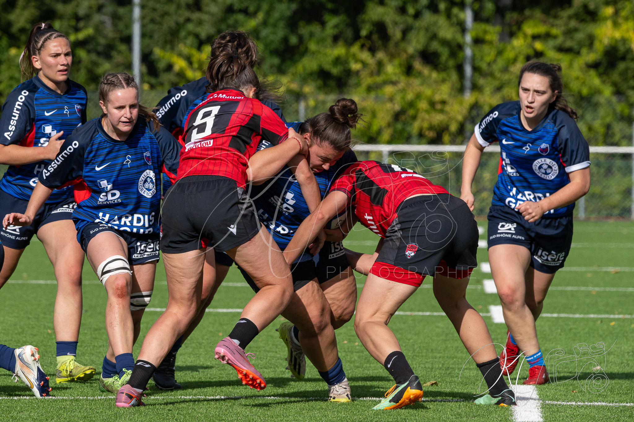  FC Grenoble Rugby - Lyon Olympique Universitaire - Rugby - FFR 2025 - Reserve Élite F - FC Grenoble vs Lyon Olympique Universitaire (#FFR25REFGL10) Photo by: Karine Valentin | Siuxy Sports 2025-10-05