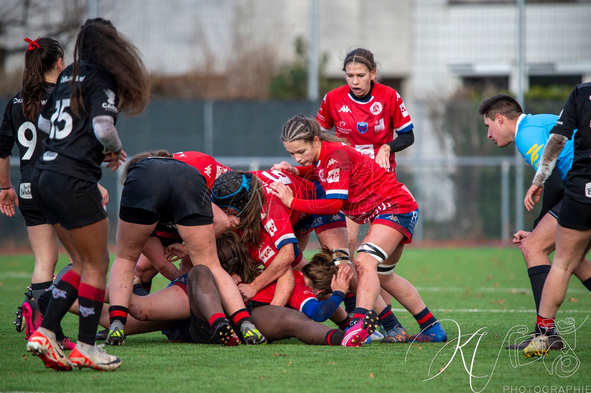  FC Grenoble Rugby - Lyon Olympique Universitaire - Rugby - FFR 2024 - U18 FEM - FC Grenoble Amazones vs LOU (#FFR24U18FFCGLOU01) Photo by: Karine Valentin | Siuxy Sports 2024-12-14