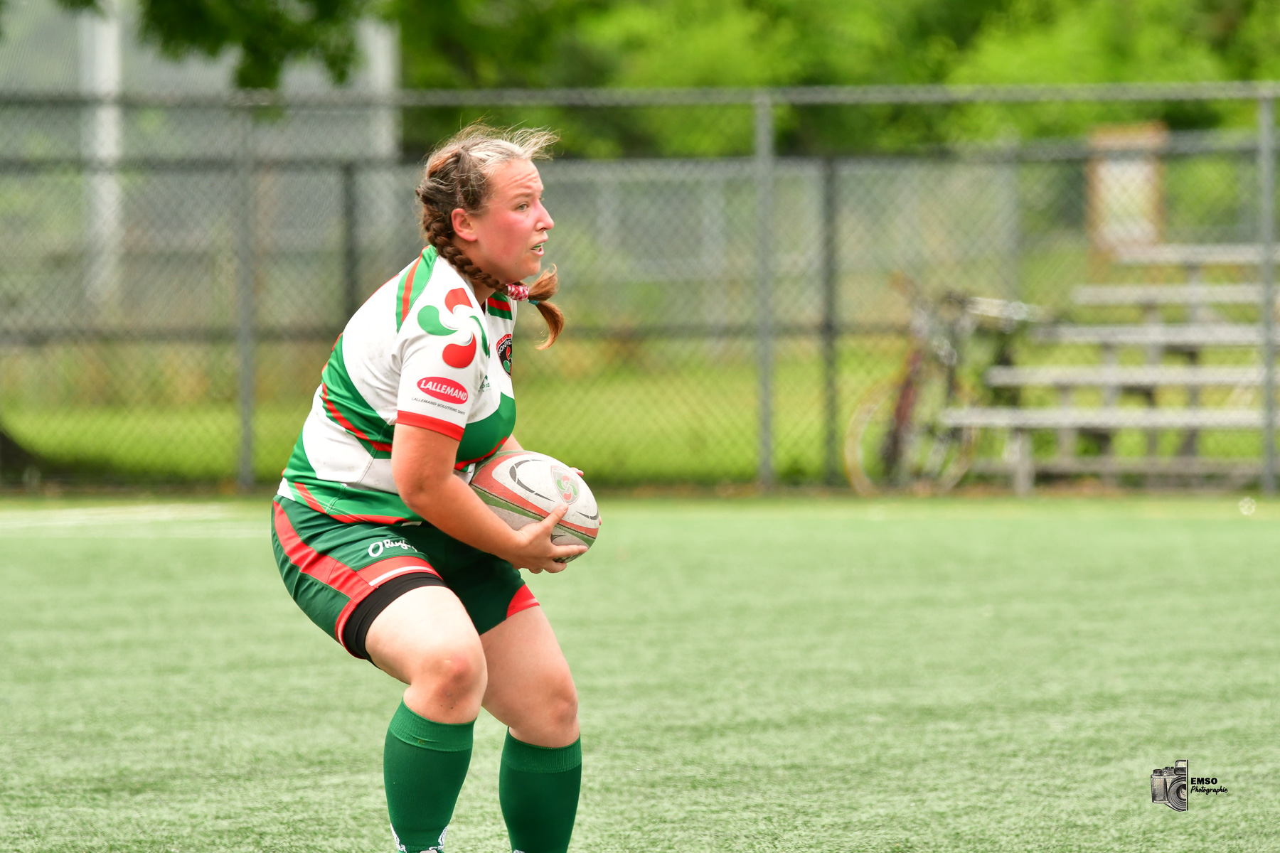 Coraline BROCHET -  Rugby Club de Montréal - Braves de Trois-Rivières - Rugby - RQ 2025 - LQ2F - Rugby Club de Montréal vs Braves de Trois-Rivières (#RQ25LQ2FRCMB7) Photo by: emso photo | Siuxy Sports 2025-07-05