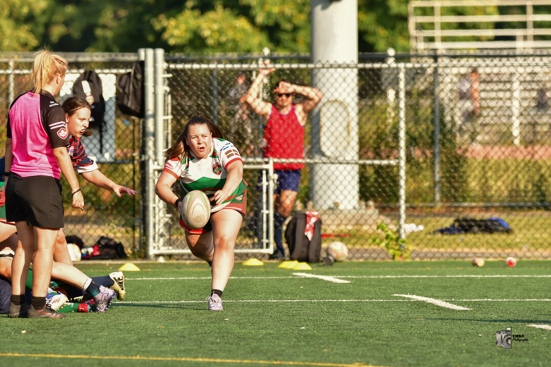  Rugby Club de Montréal - Braves de Trois-Rivières - Rugby - RQ 2025 - LPR2 F - Demi Finale - RCM (48) vs (14) Braves de Trois-Rivières (#RQ25LP2FRCMB8) Photo by: emso photo | Siuxy Sports 2025-08-09