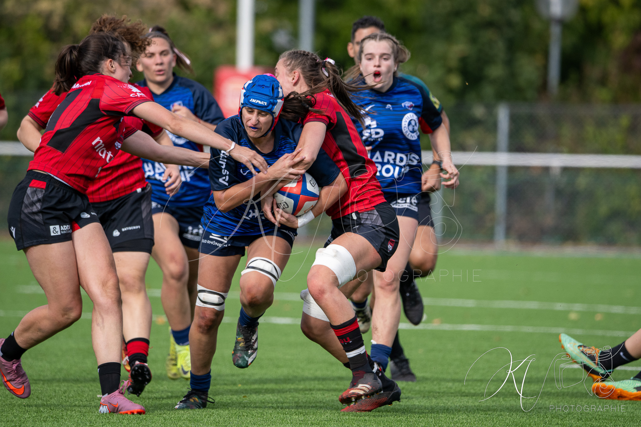  FC Grenoble Rugby - Lyon Olympique Universitaire - Rugby - FFR 2025 - Reserve Élite F - FC Grenoble vs Lyon Olympique Universitaire (#FFR25REFGL10) Photo by: Karine Valentin | Siuxy Sports 2025-10-05