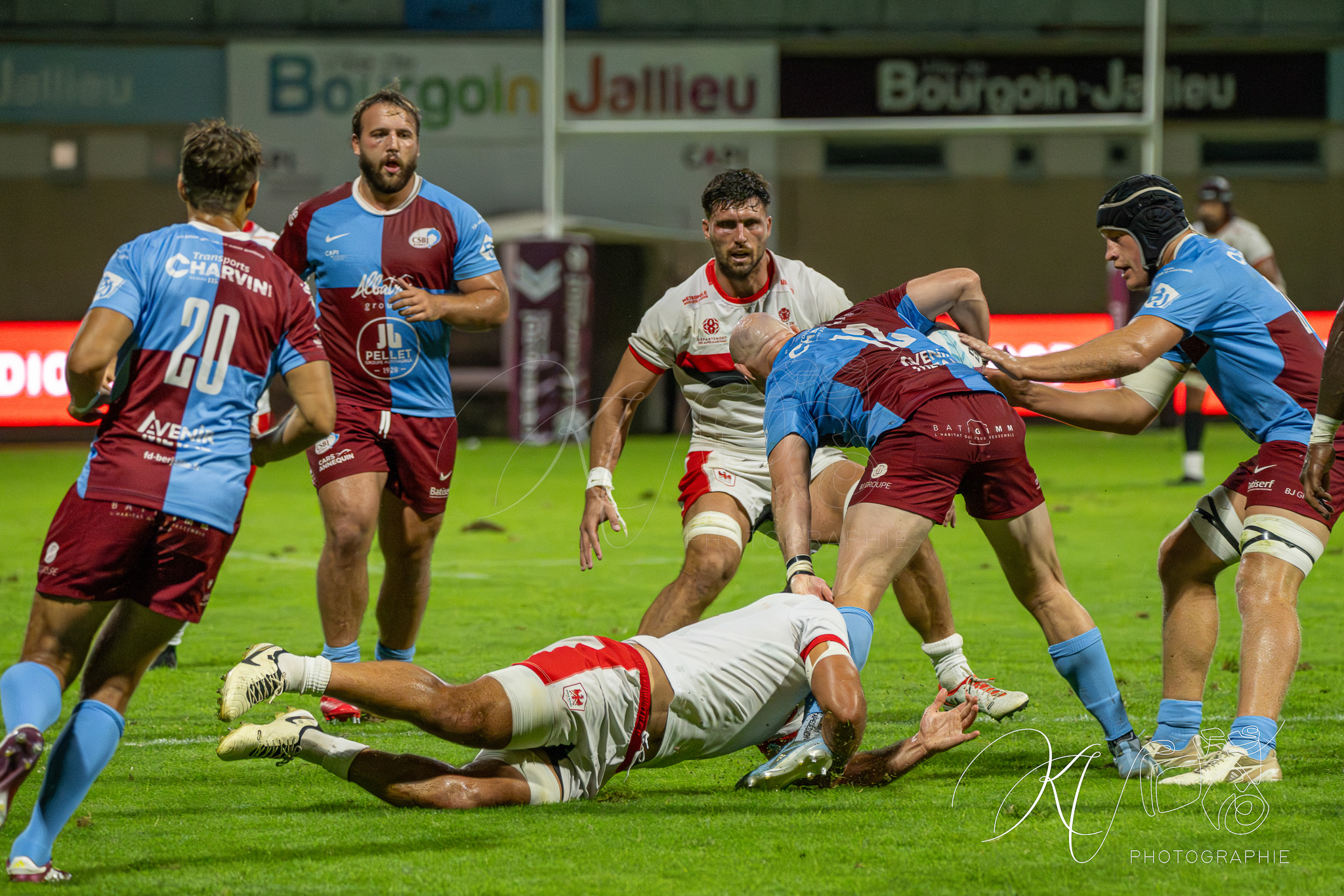  CS Bourgoin-Jallieu - Stade niçois - Rugby - FFR 2025 - Nationale - CS Bourgoin-Jallieu vs Stade Niçois (#FFR25NABJSN19) Photo by: Karine Valentin | Siuxy Sports 2025-09-06