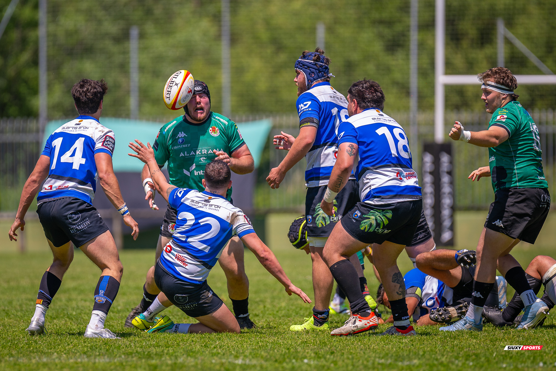  Gernika Rugby Taldea - Club de Rugby Sant Cugat - Rugby - FER 2025 - Sémi Final Ascenso - Gernika (24) vs (11) Sant Cugat (#FER25SFAGRTCRSC) Photo by: Fredy Monfoto | Siuxy Sports 2025-05-18