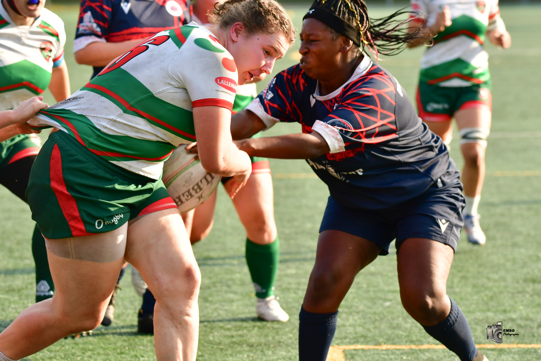  Rugby Club de Montréal - Braves de Trois-Rivières - Rugby - RQ 2025 - LPR2 F - Demi Finale - RCM (48) vs (14) Braves de Trois-Rivières (#RQ25LP2FRCMB8) Photo by: emso photo | Siuxy Sports 2025-08-09