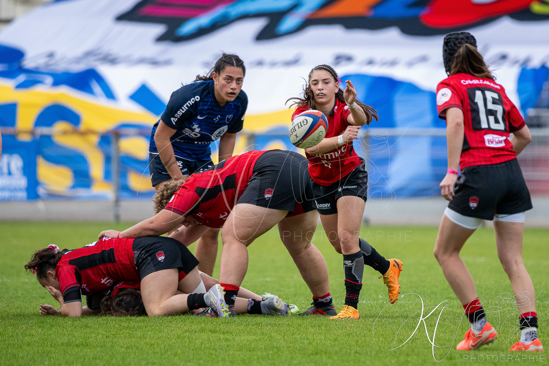  FC Grenoble Rugby - Lyon Olympique Universitaire - Rugby - FFR 2025 - Elite 1 F - Amazones FCG vs Lyon Olympique Universitaire (#FFR25E1FALOU1) Photo by: Karine Valentin | Siuxy Sports 2025-10-18
