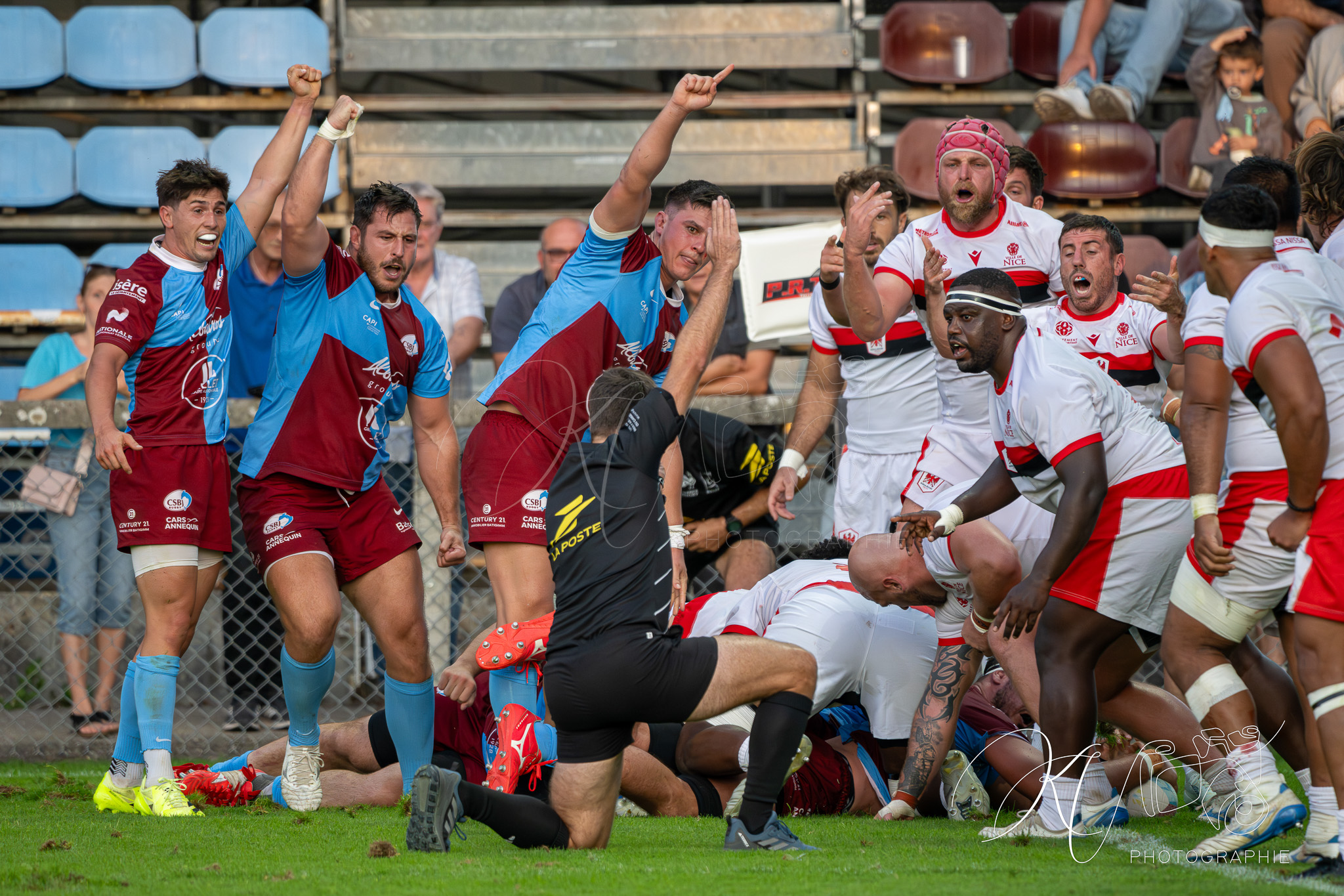  CS Bourgoin-Jallieu - Stade niçois - Rugby - FFR 2025 - Nationale - CS Bourgoin-Jallieu vs Stade Niçois (#FFR25NABJSN19) Photo by: Karine Valentin | Siuxy Sports 2025-09-06