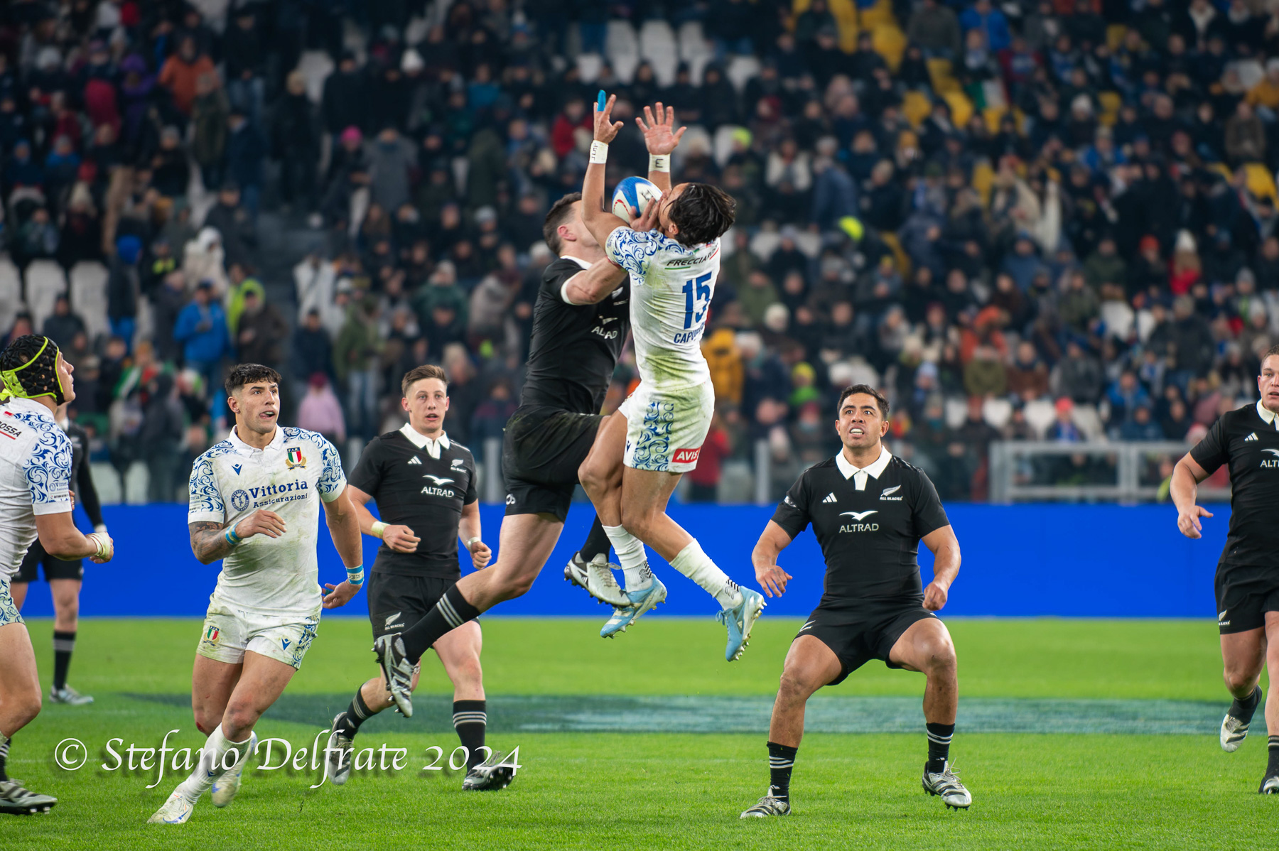  Nazionale di rugby a 15 dell'Italia - New Zealand national rugby union team - Rugby - 2024 Autumn Nations Series - Italia vs All Blacks (#2024AUTITNZ11) Photo by: Stefano Delfrate | Siuxy Sports 2024-11-23