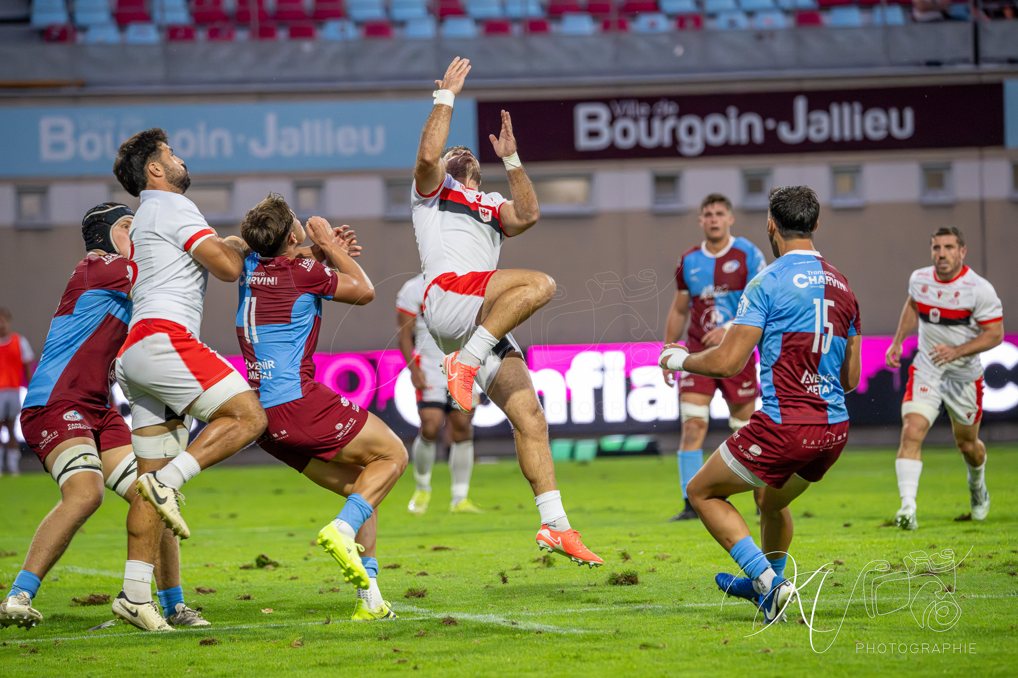  CS Bourgoin-Jallieu - Stade niçois - Rugby - FFR 2025 - Nationale - CS Bourgoin-Jallieu vs Stade Niçois (#FFR25NABJSN19) Photo by: Karine Valentin | Siuxy Sports 2025-09-06
