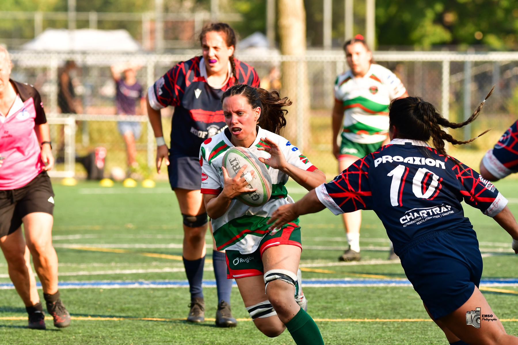  Rugby Club de Montréal - Braves de Trois-Rivières - Rugby - RQ 2025 - LPR2 F - Demi Finale - RCM (48) vs (14) Braves de Trois-Rivières (#RQ25LP2FRCMB8) Photo by: emso photo | Siuxy Sports 2025-08-09
