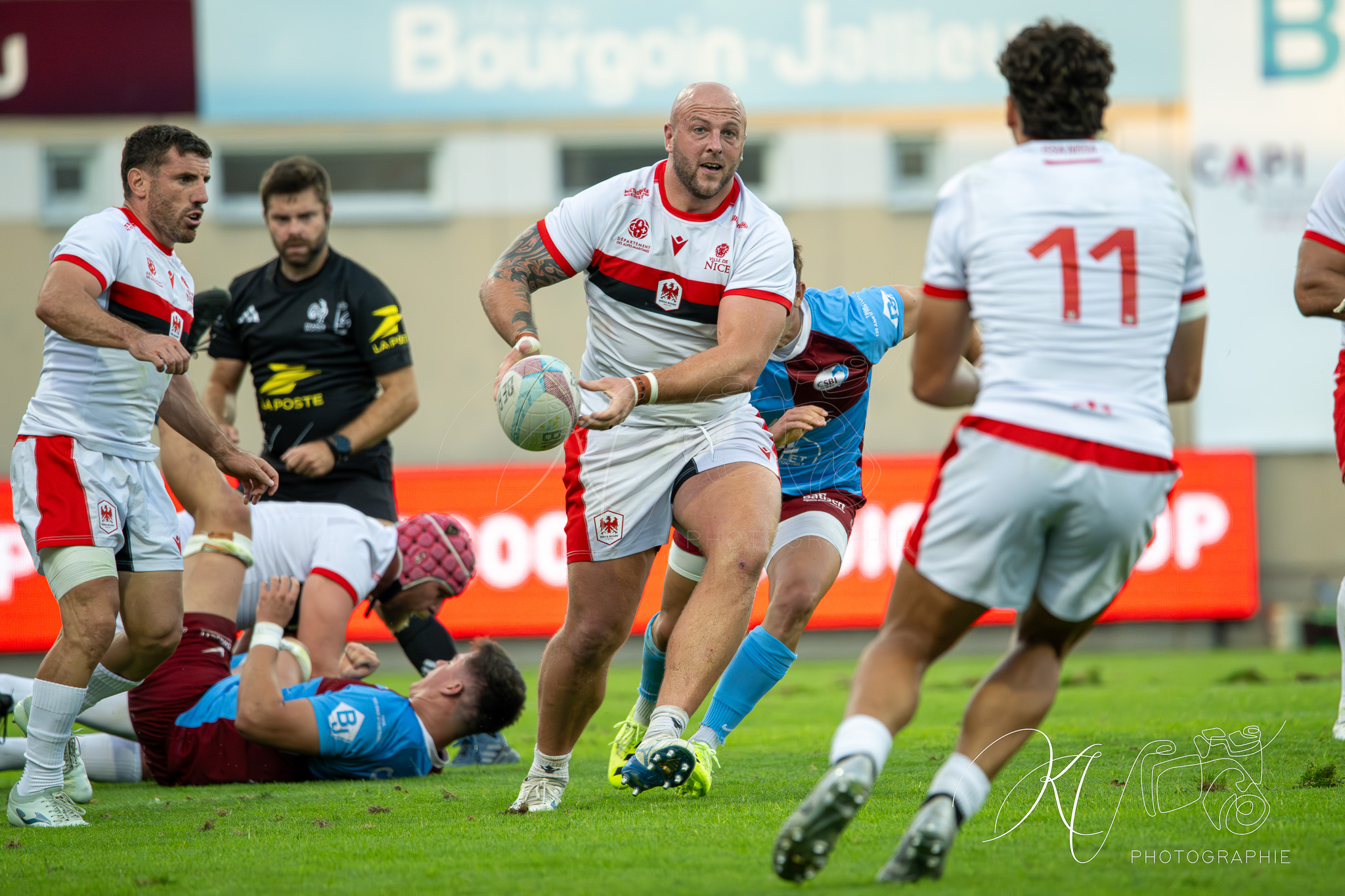  CS Bourgoin-Jallieu - Stade niçois - Rugby - FFR 2025 - Nationale - CS Bourgoin-Jallieu vs Stade Niçois (#FFR25NABJSN19) Photo by: Karine Valentin | Siuxy Sports 2025-09-06